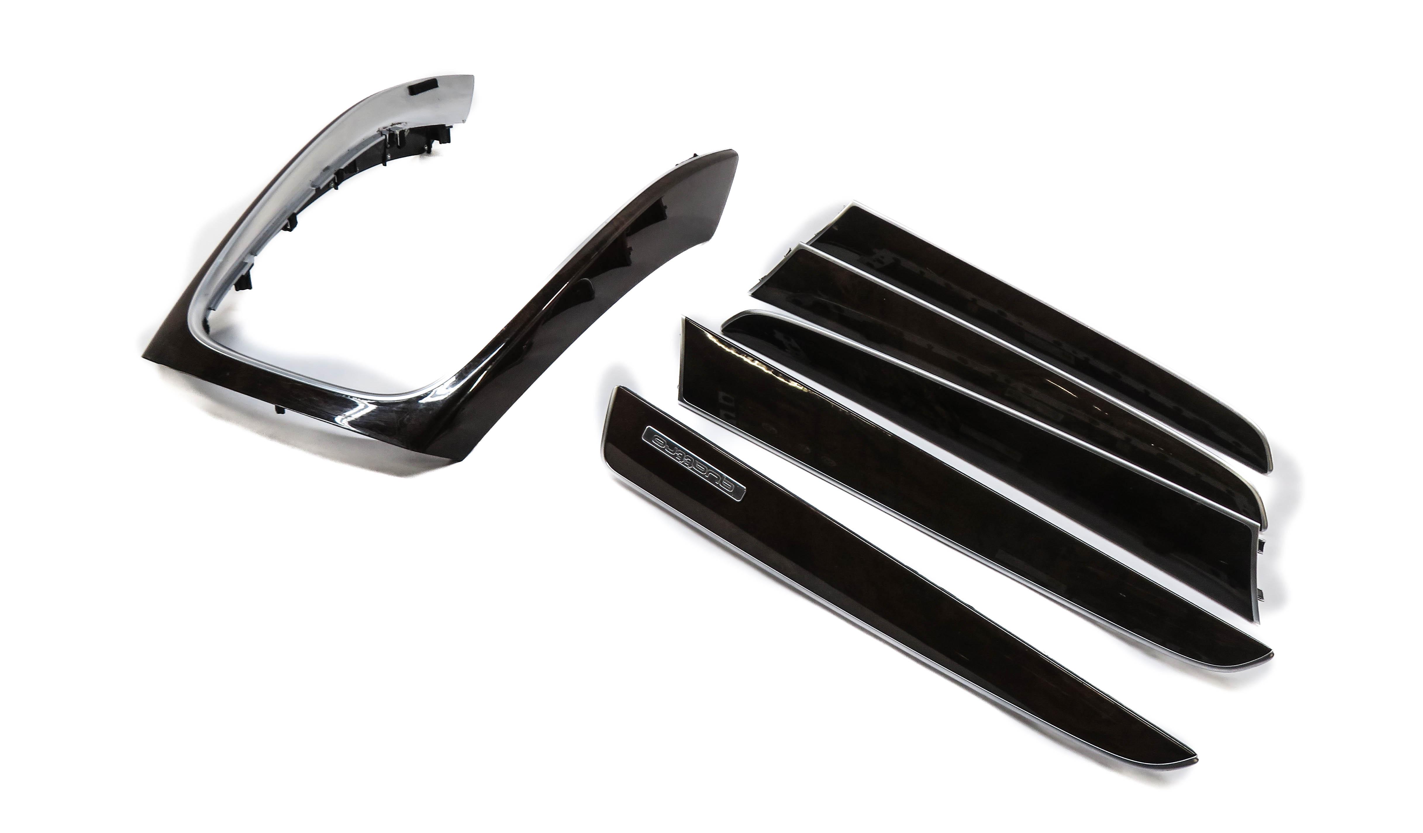 2011 AUDI Q5 (B8 8R) DASH DOOR CONSOLE INTERIOR WOOD TRIM SET (WALNUT WOOD) — exact item pictured