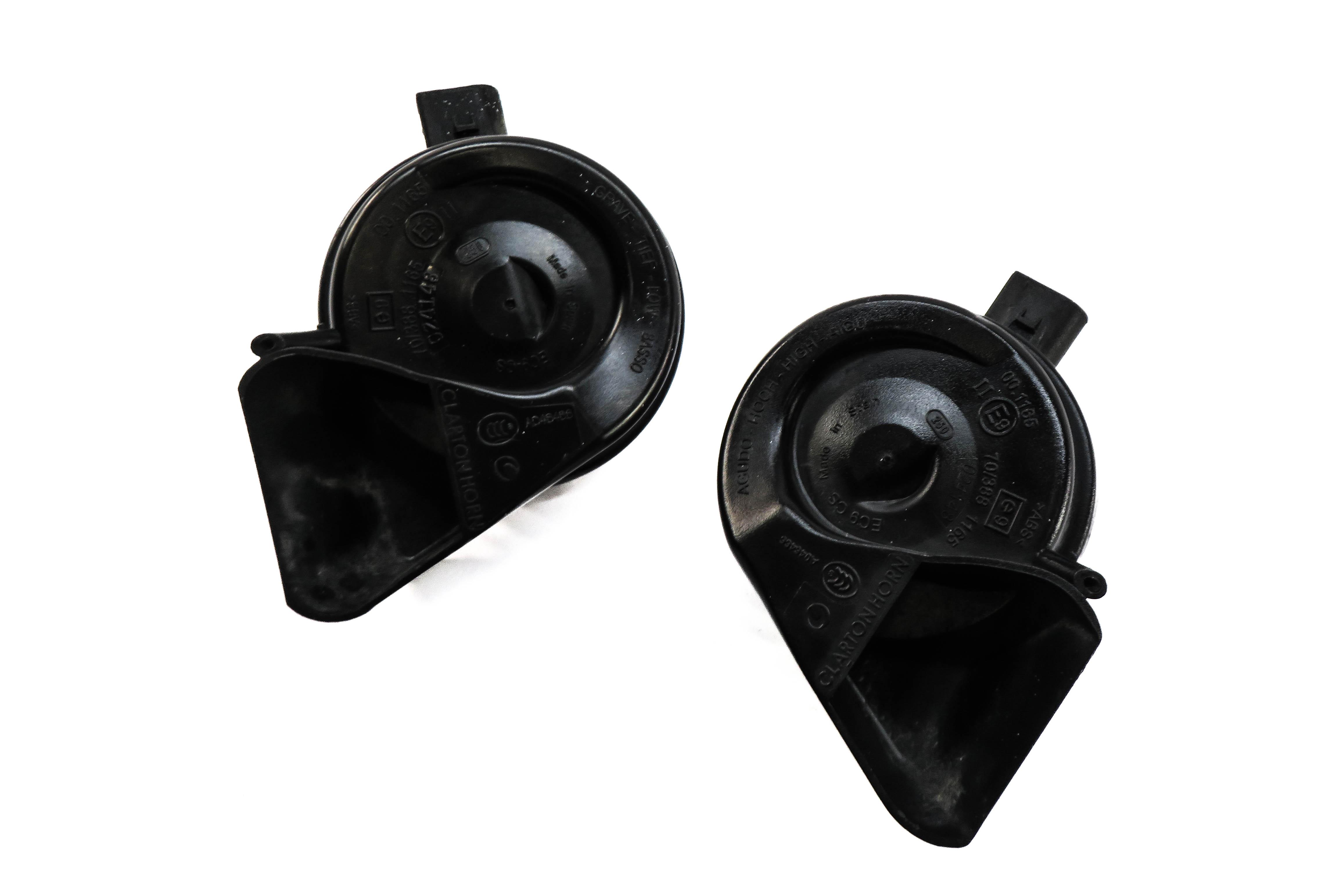 2008-2017 AUDI A4 A5 S4 S5 Q5 (B8 8K 8R 8T) HIGH & LOW TONE SAFETY HORN SET-2 — exact item pictured