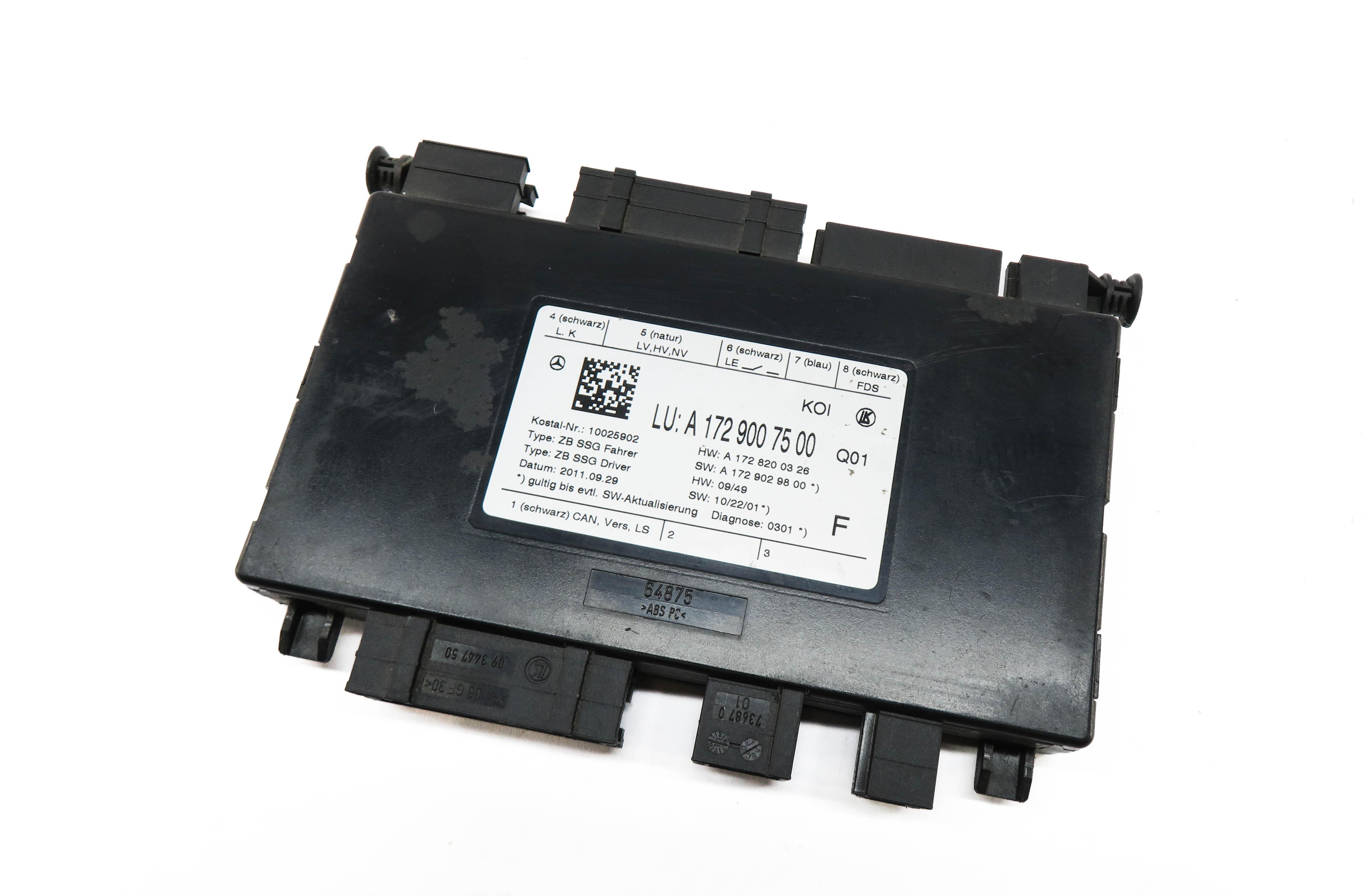 2012 MERCEDES GLK350 (X204) LEFT FRONT DRIVER SEAT CONTROL MODULE — exact item pictured