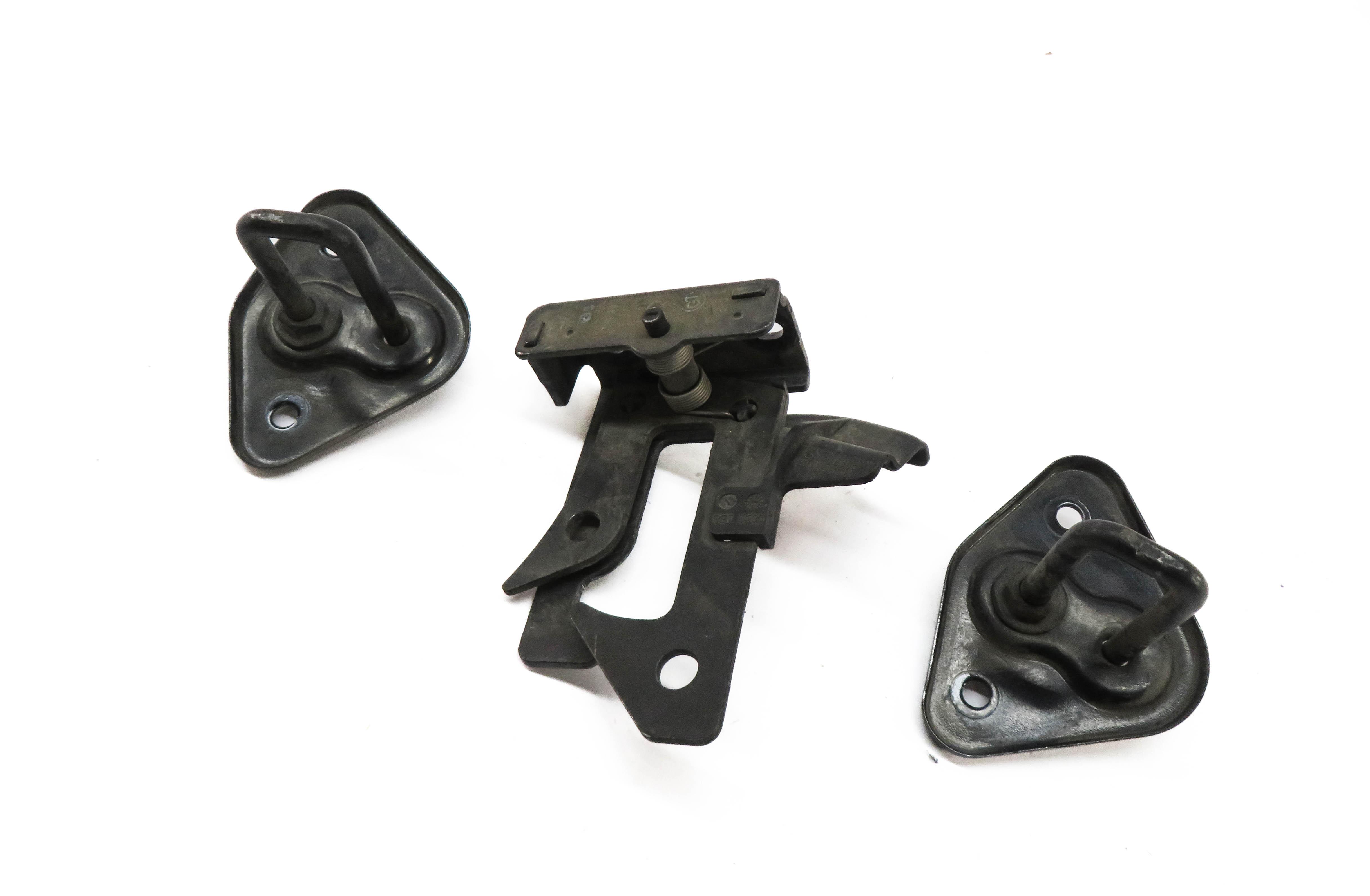 2012 MERCEDES GLK350 (X204) FRONT HOOD SAFETY LATCH STRIKER PLATE SET-3 — exact item pictured