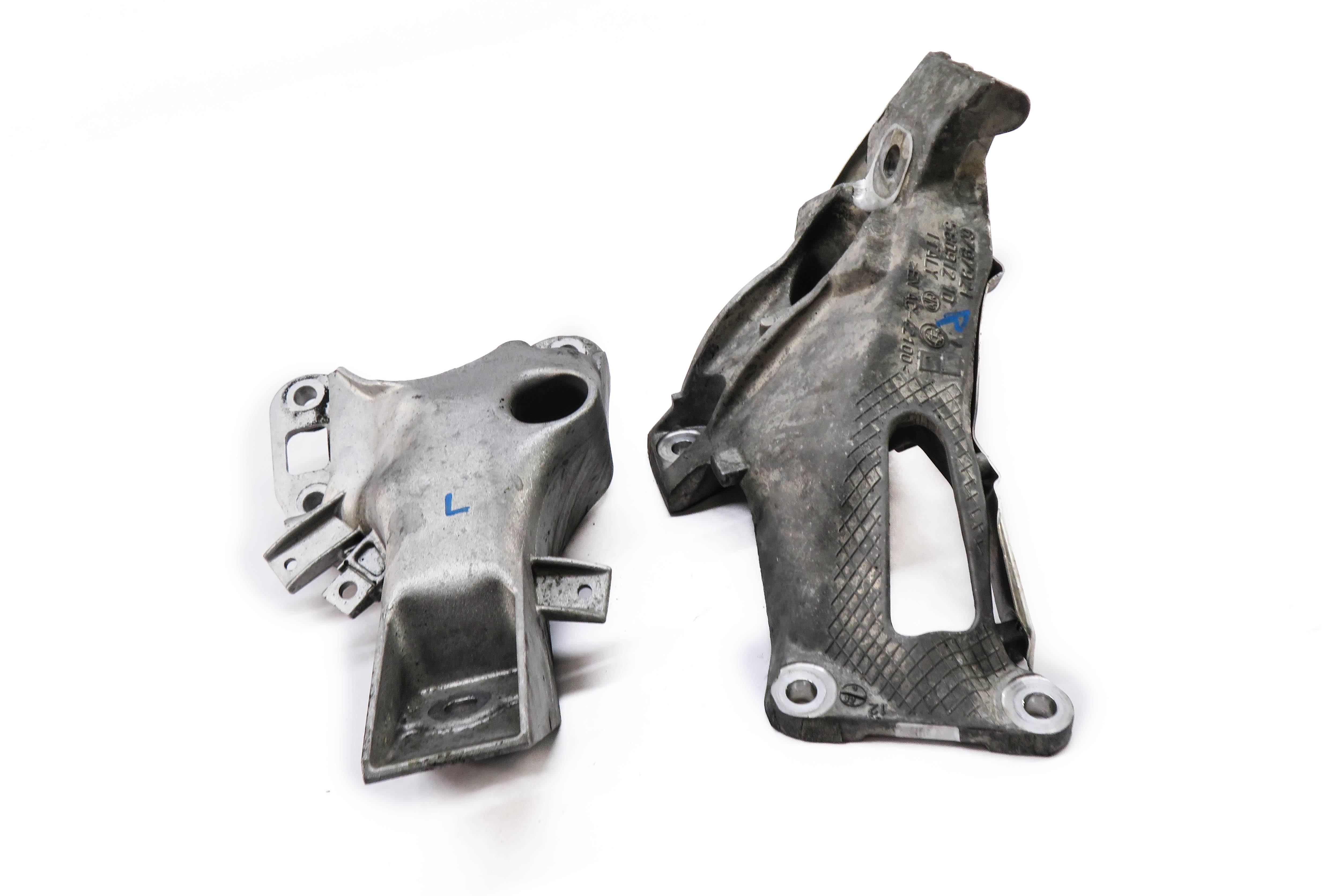 2013 BMW X6 (E71) 3.0L N55 TURBO ENGINE - LEFT & RIGHT MOTOR MOUNT BRACKET SET — exact item pictured