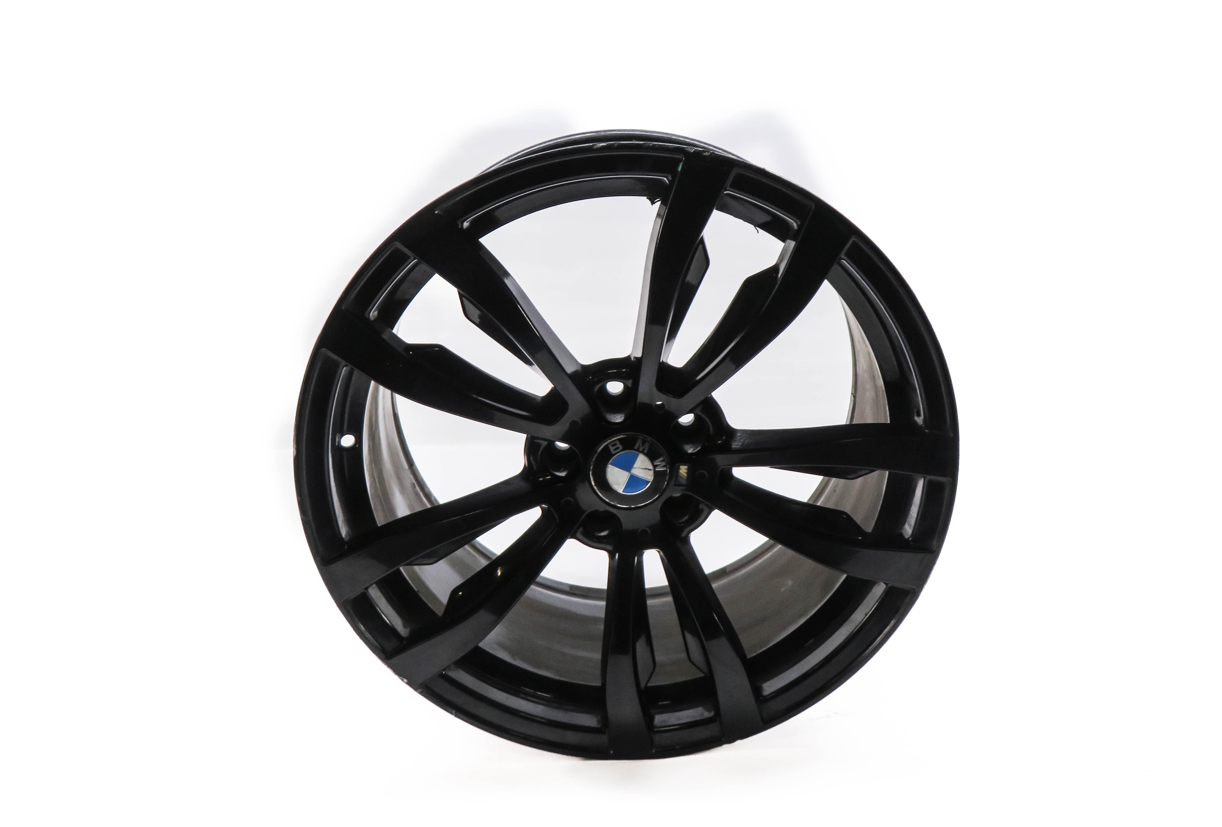 11-14 BMW X5 X6 (E70 E71) 20x10 ALUMINUM ALLOY 5-DOUBLE SPOKE FRONT WHEEL RIM — exact item pictured
