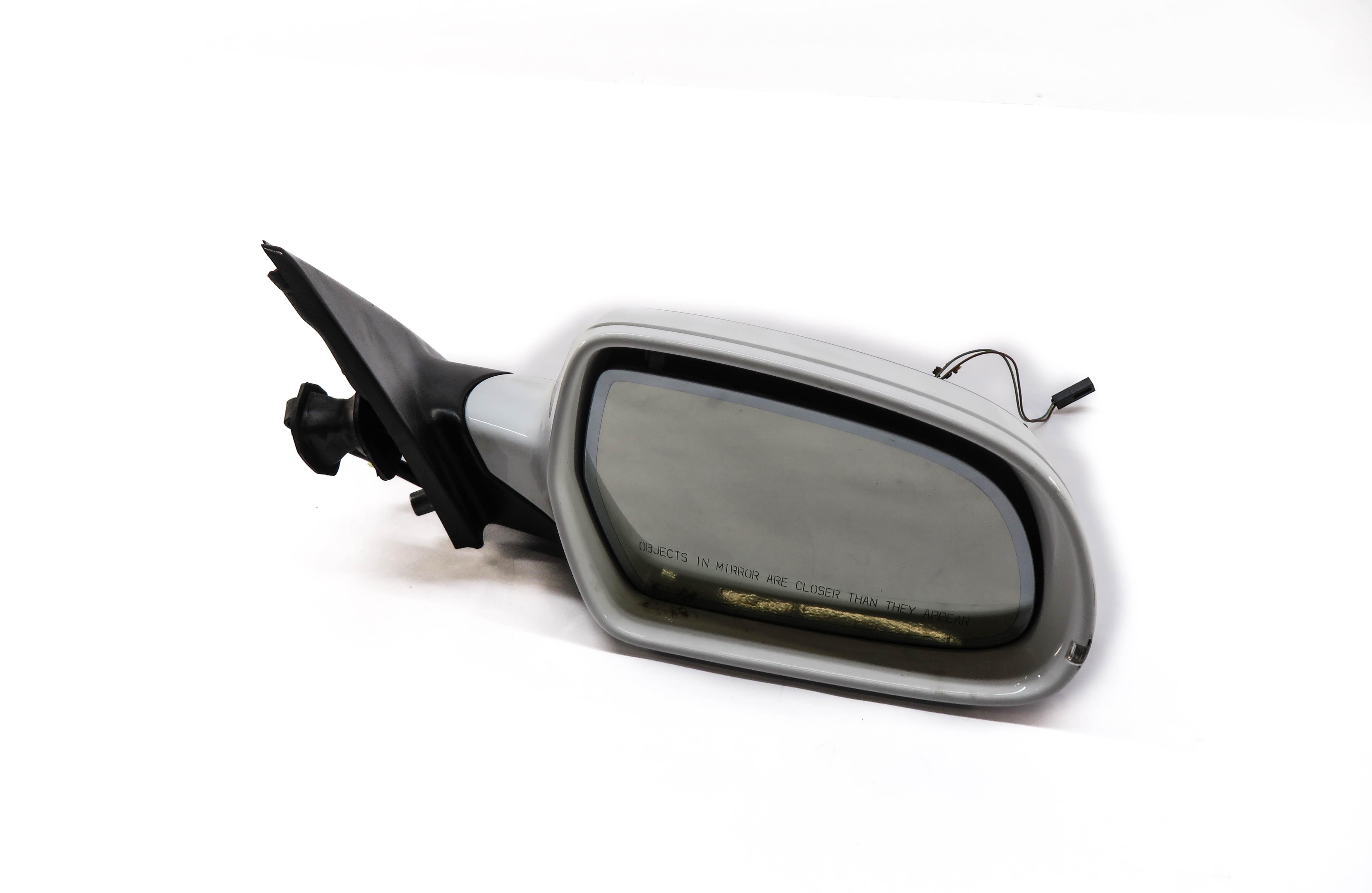 2011-2016 AUDI S4 (B8 8K) RIGHT FRONT PASSENGER BLIND SPOT DOOR MIRROR (WHITE) — exact item pictured