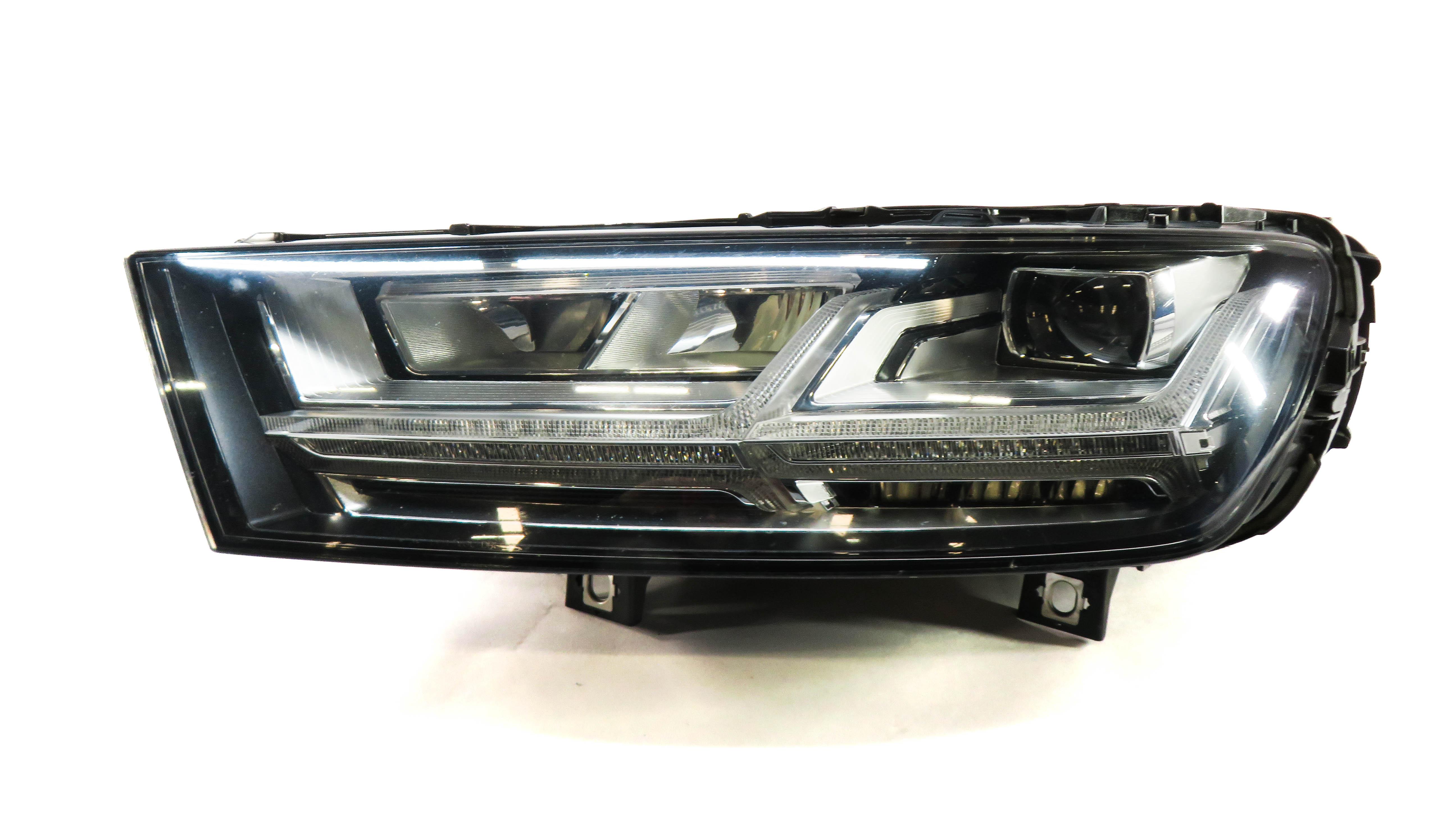 2017-2019 AUDI Q7 (4M) LEFT FRONT DRIVER LED HEADLIGHT LIGHT LAMP — exact item pictured