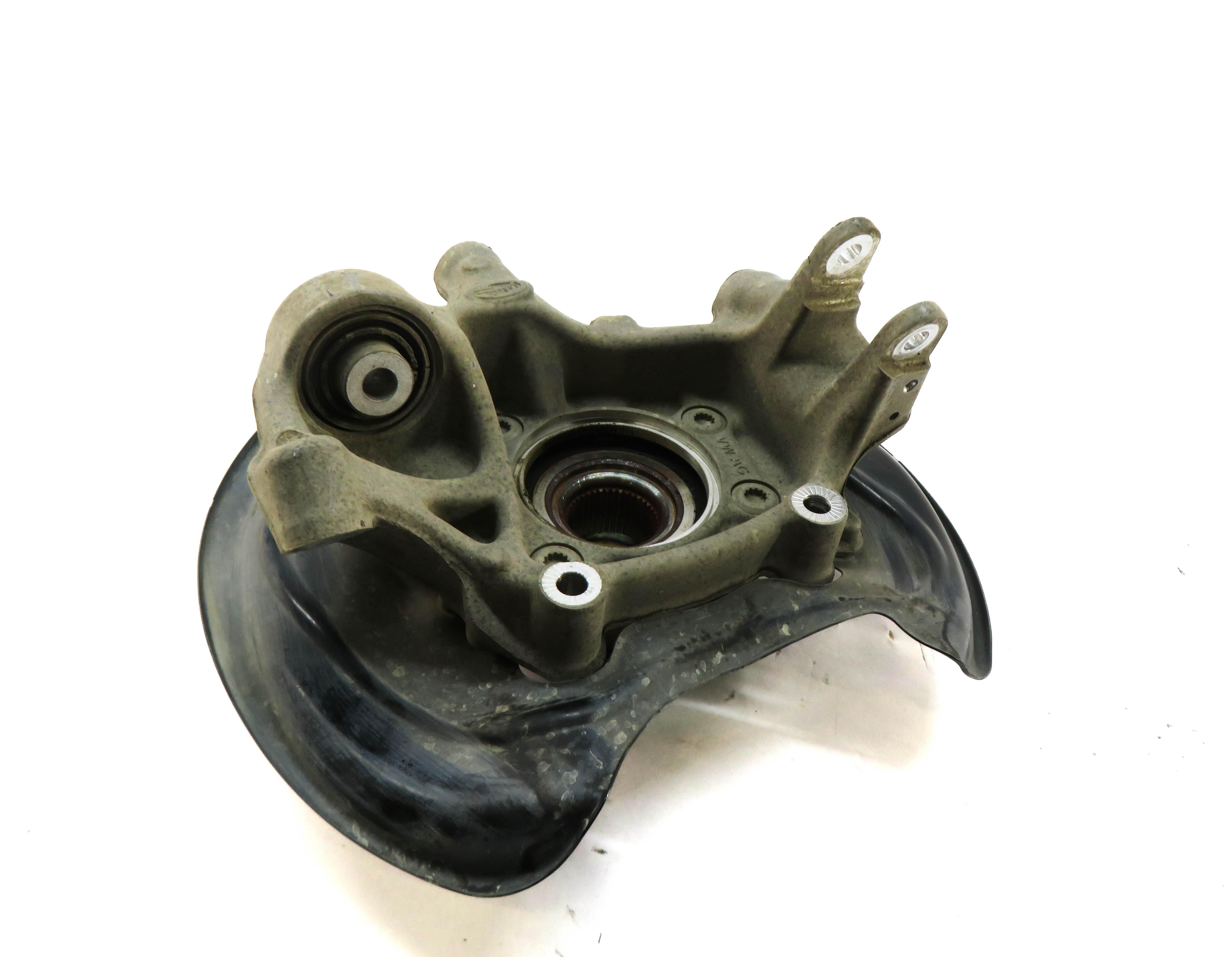 2017-2020 AUDI Q7 (4M) LEFT DRIVER REAR SPINDLE KNUCKLE WHEEL HUB — exact item pictured