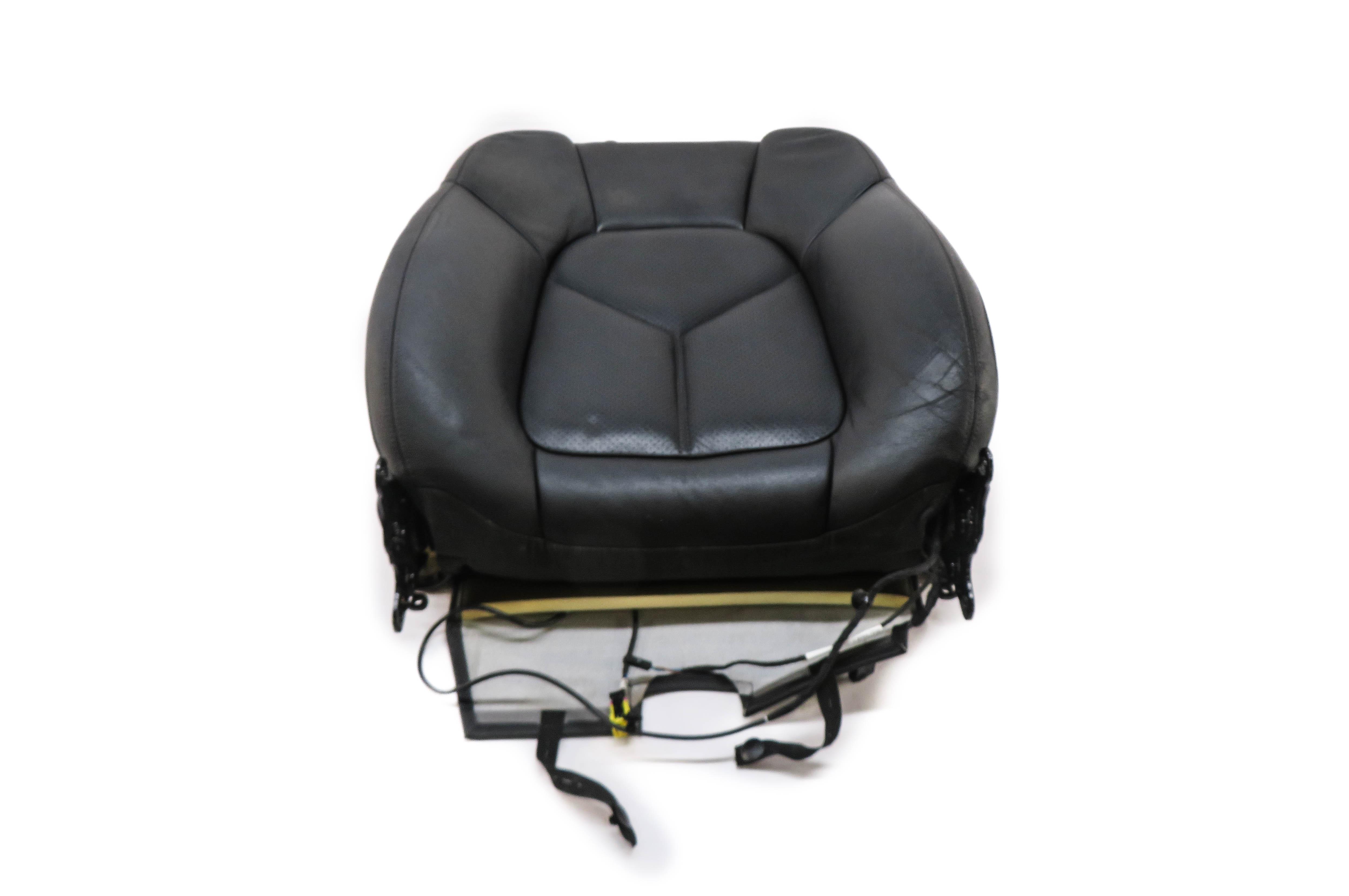 2011 PORSCHE CAYENNE (958) LEFT DRIVER UPPER TOP HEATED SEAT CUSHION (BLACK) — exact item pictured