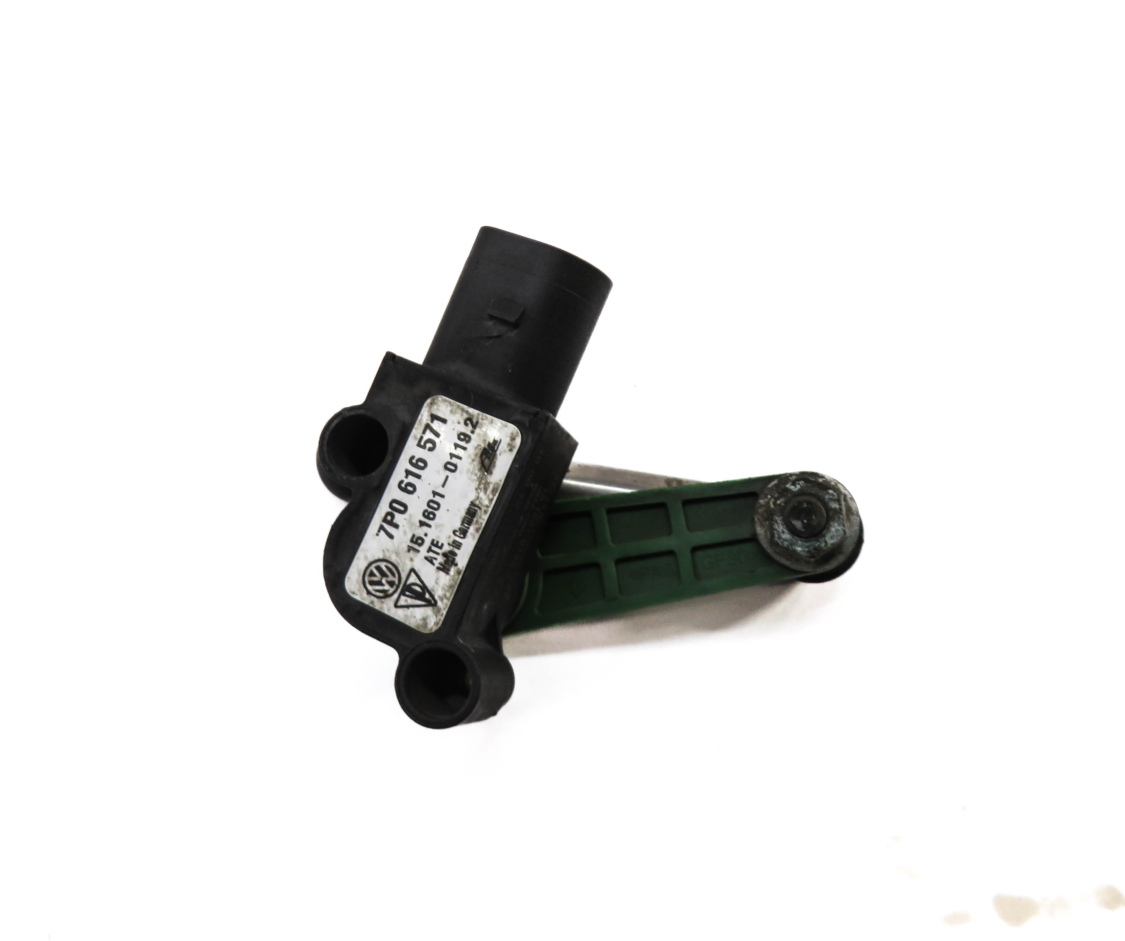 2011 PORSCHE CAYENNE (958) LEFT DRIVER REAR SUSPENSION HEIGHT LEVEL SENSOR — exact item pictured