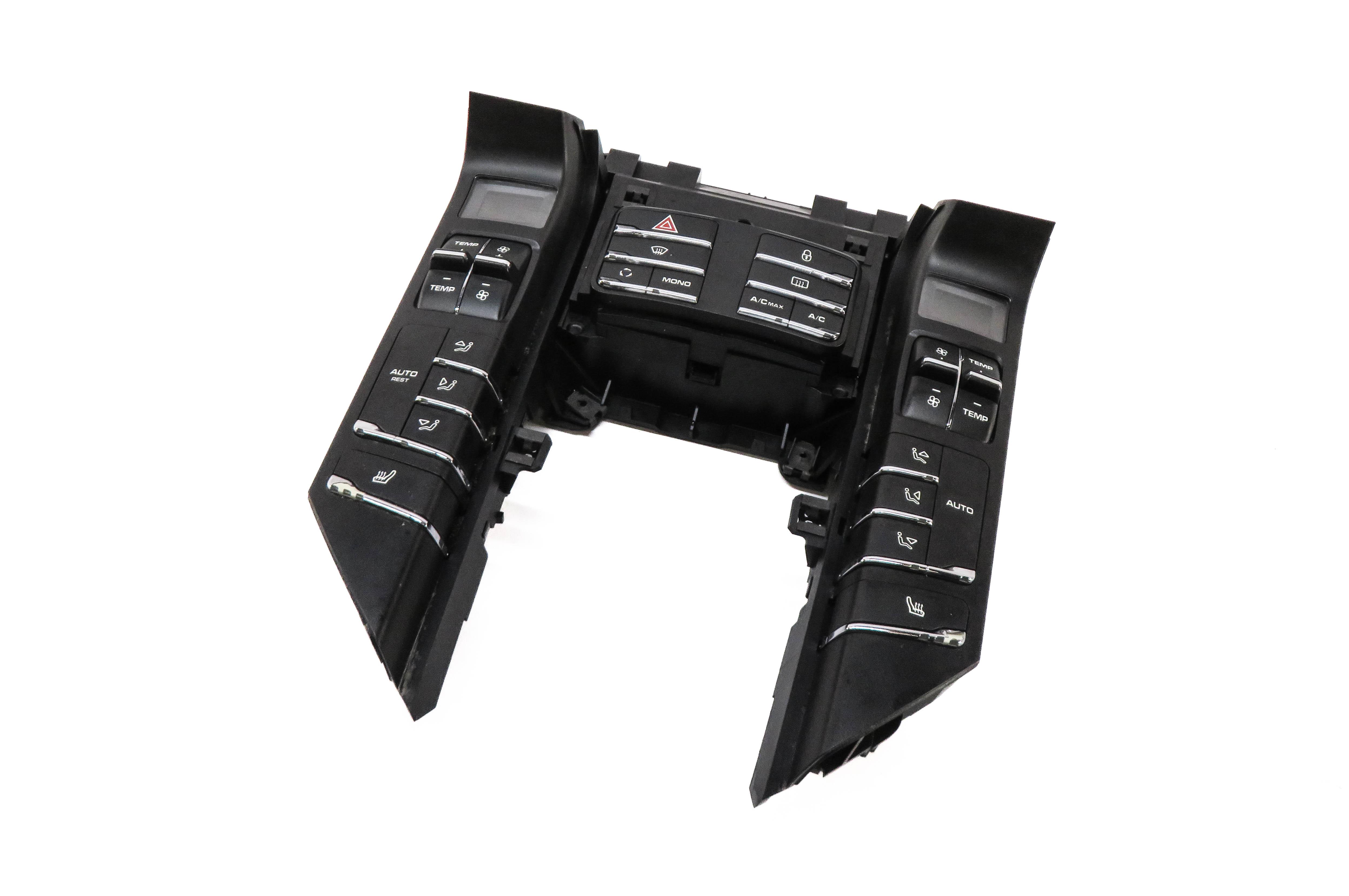 2011-2018 PORSCHE CAYENNE (958) FRONT HEATER A/C TEMPERATURE CONTROL PANEL — exact item pictured