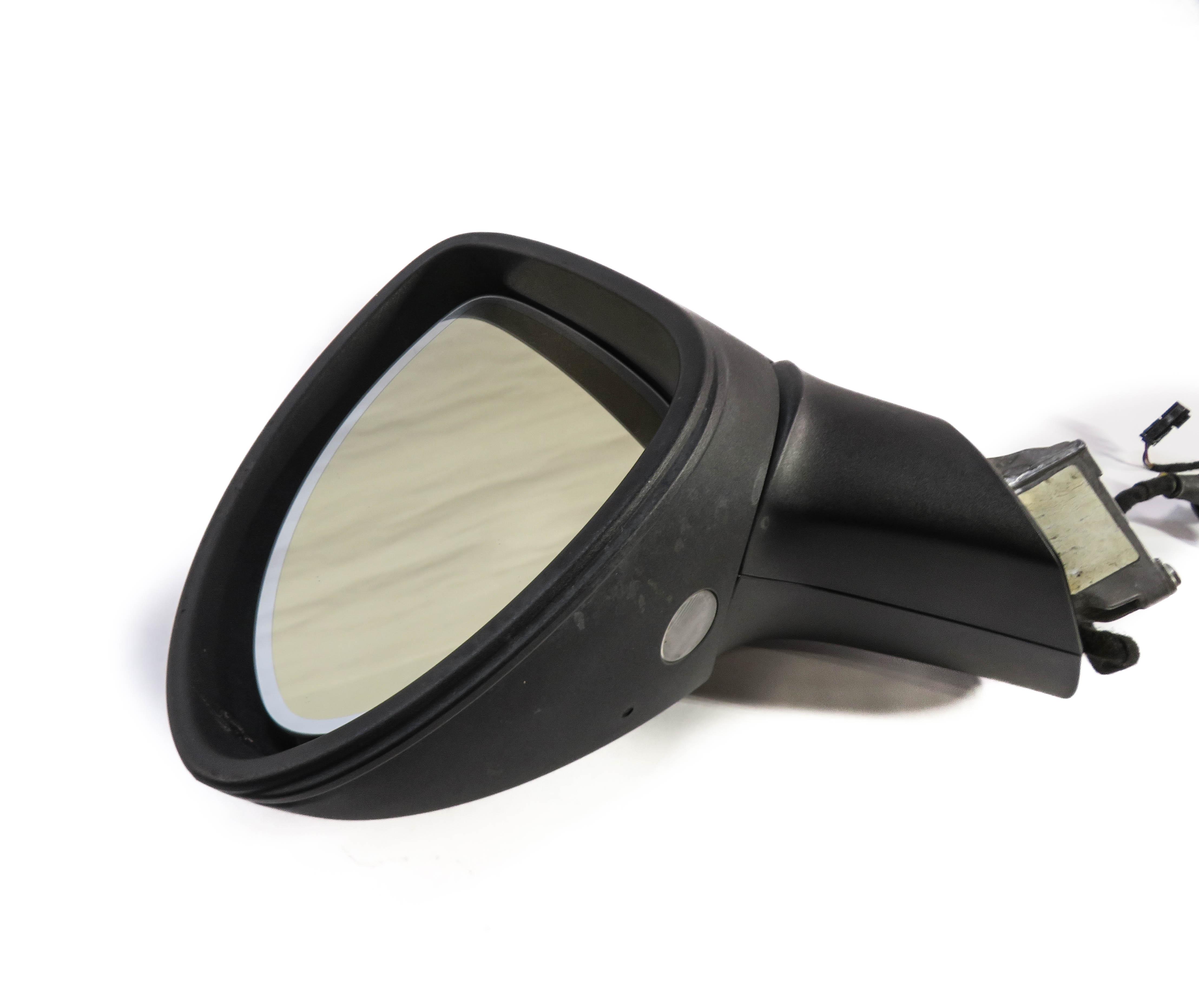 11-14 PORSCHE CAYENNE 958 LEFT P-FOLD AUTODIM BLIND SPOT HEAT DOOR MIRROR BLACK — exact item pictured