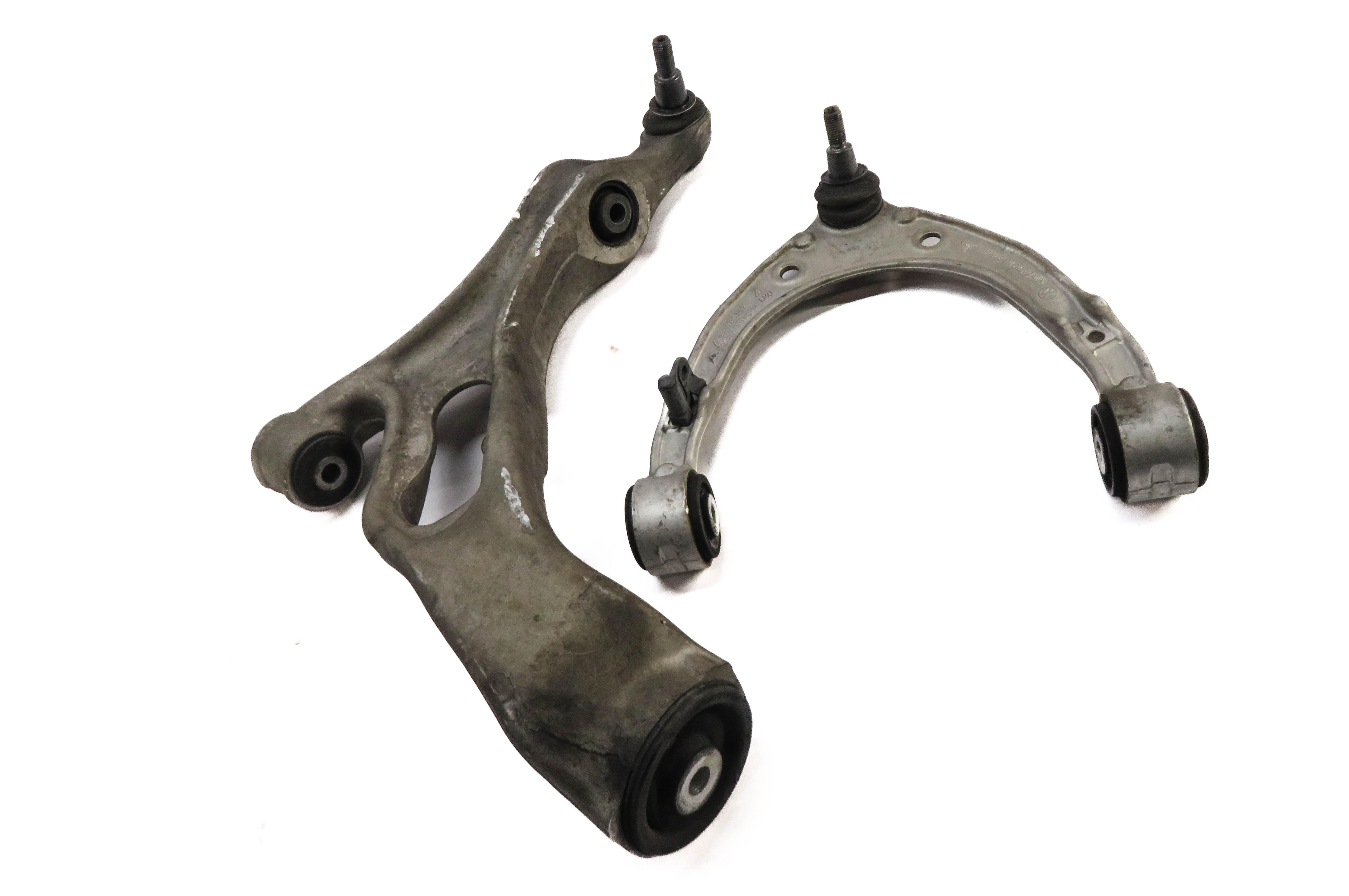 2011-2014 PORSCHE CAYENNE (958) LEFT FRONT DRIVER CONTROL ARM SET — exact item pictured