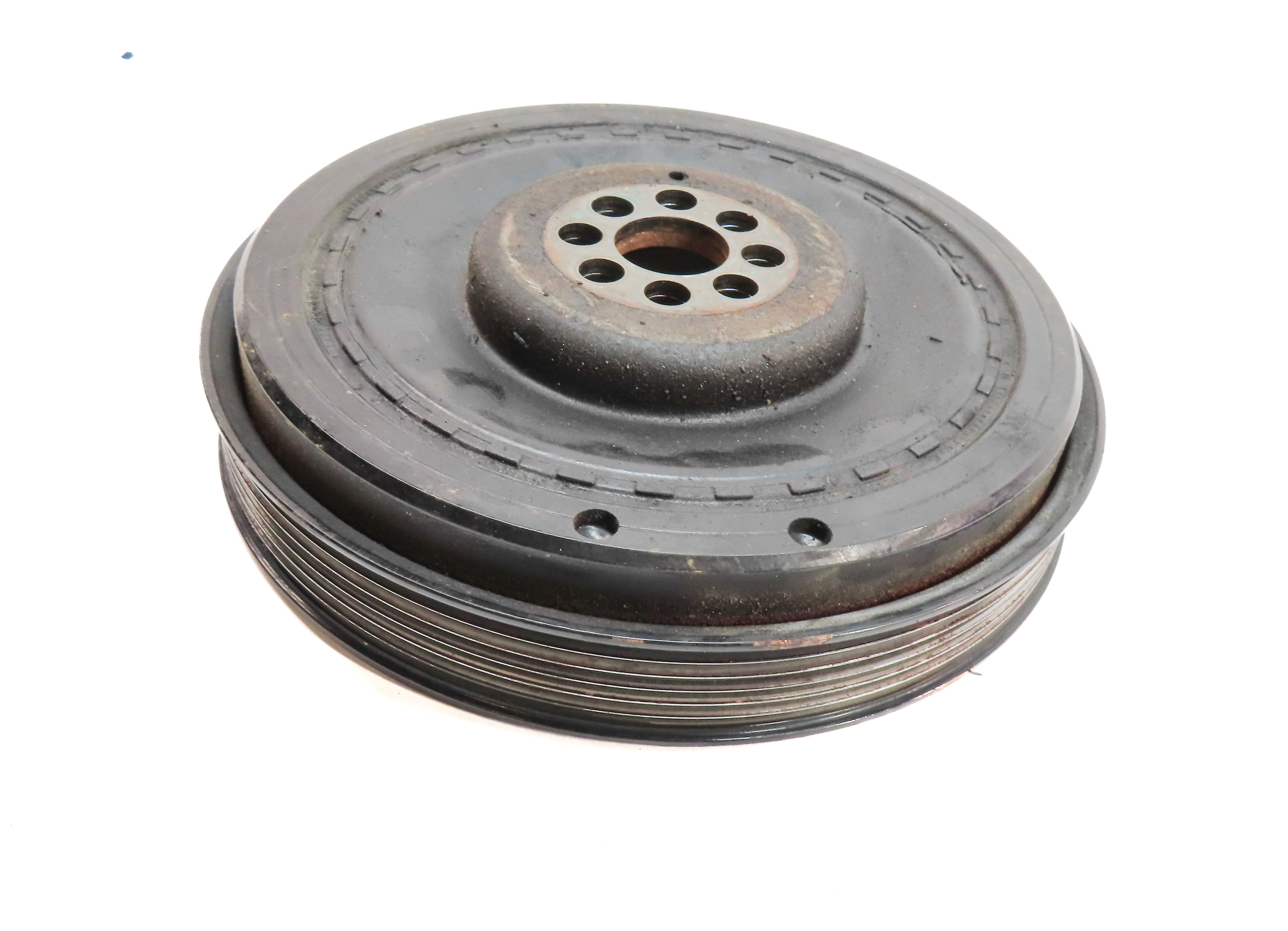 2013-2016 PORSCHE CAYENNE (958) 3.0L DIESEL ENGINE HARMONIC BALANCER PULLEY — exact item pictured