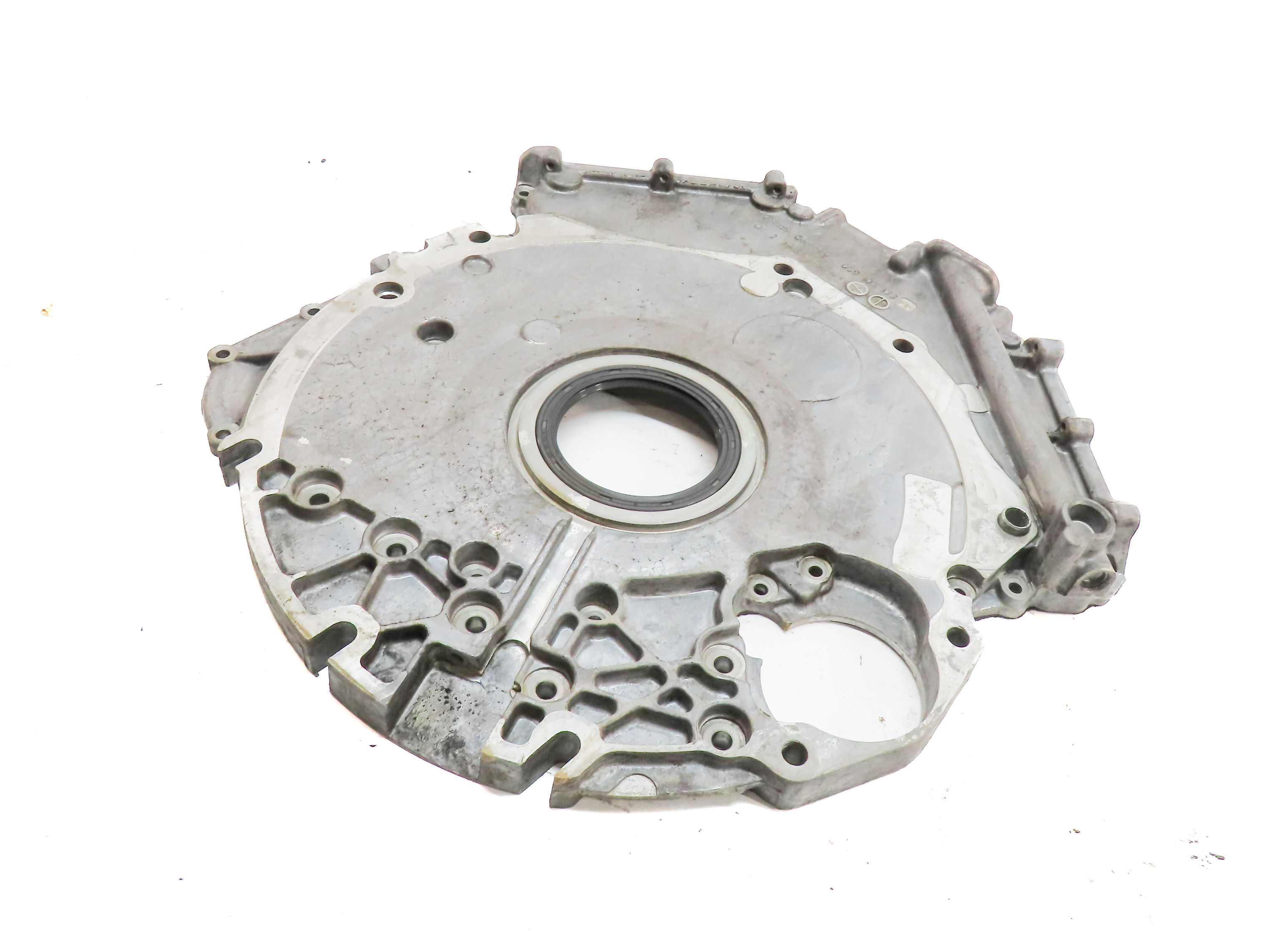 13 PORSCHE CAYENNE (958) 3.0L DIESEL (MCN.RB) REAR TIMING COVER PLATE — exact item pictured