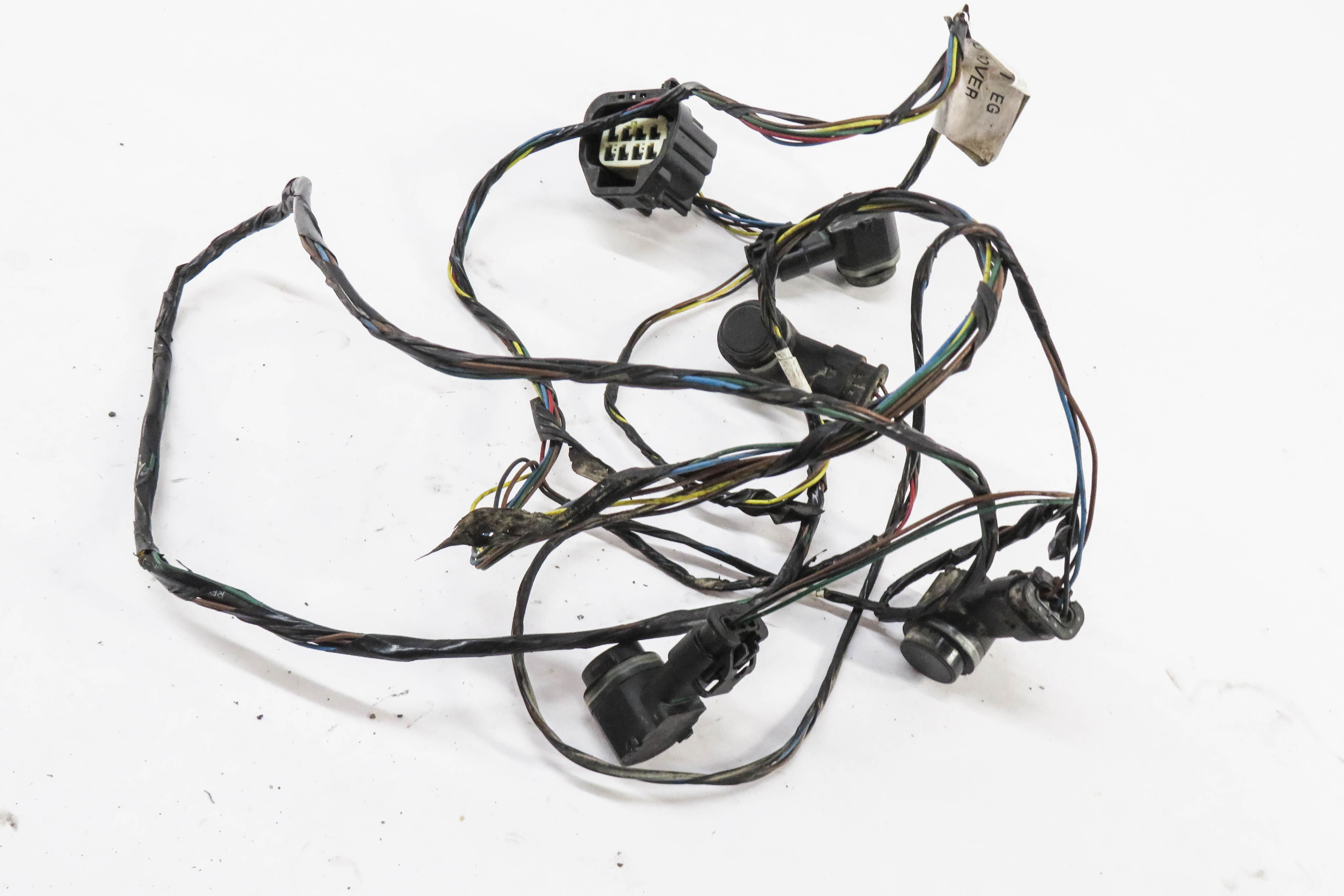 2011 RANGE ROVER SPORT (L320) REAR PDC PARK SENSOR SET w/ HARNESS (BLACK 820) — exact item pictured