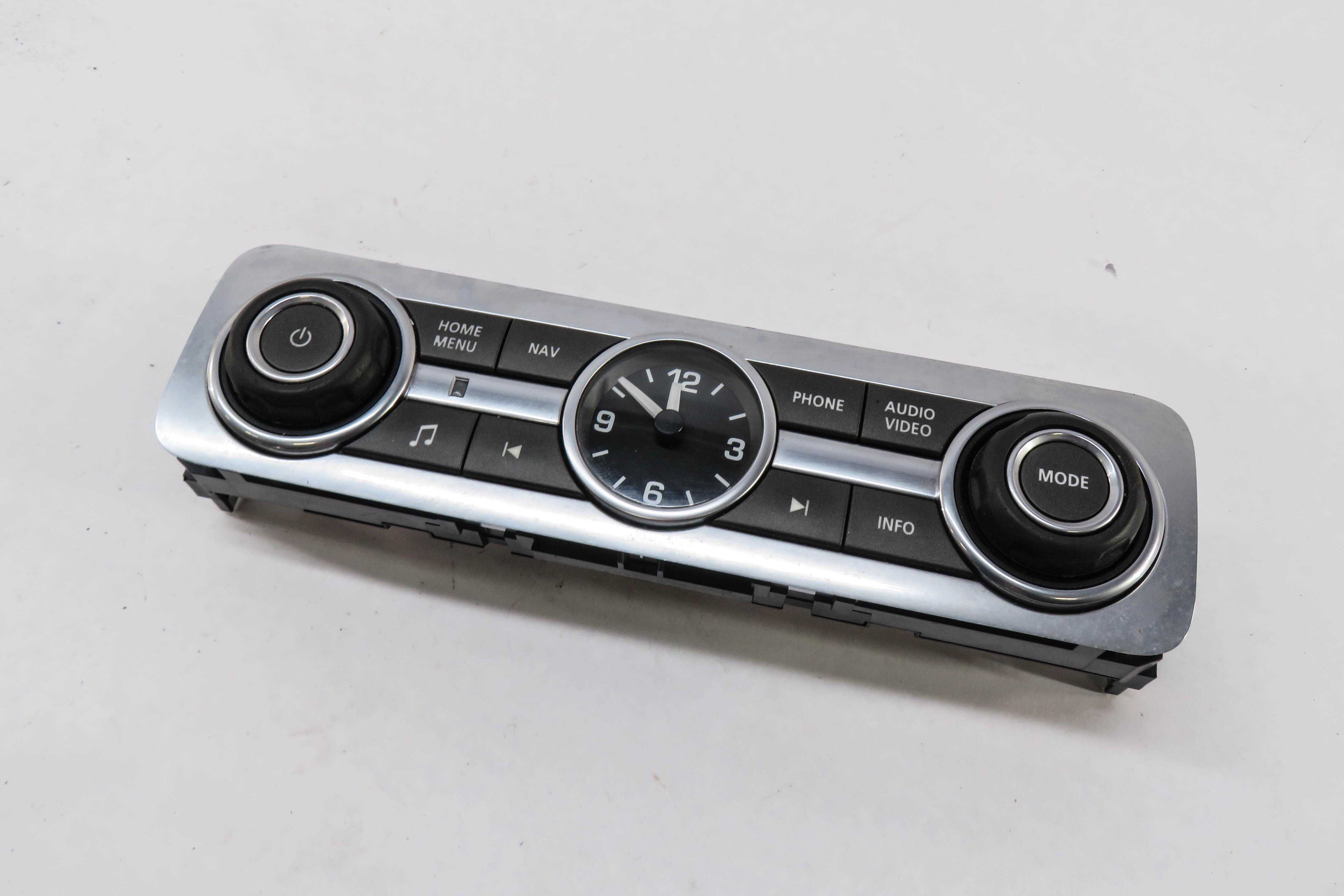 2010-2016 LR4 / RANGE ROVER SPORT (L320) RADIO NAV PHONE VIDEO CLOCK INFO SWITCH — exact item pictured