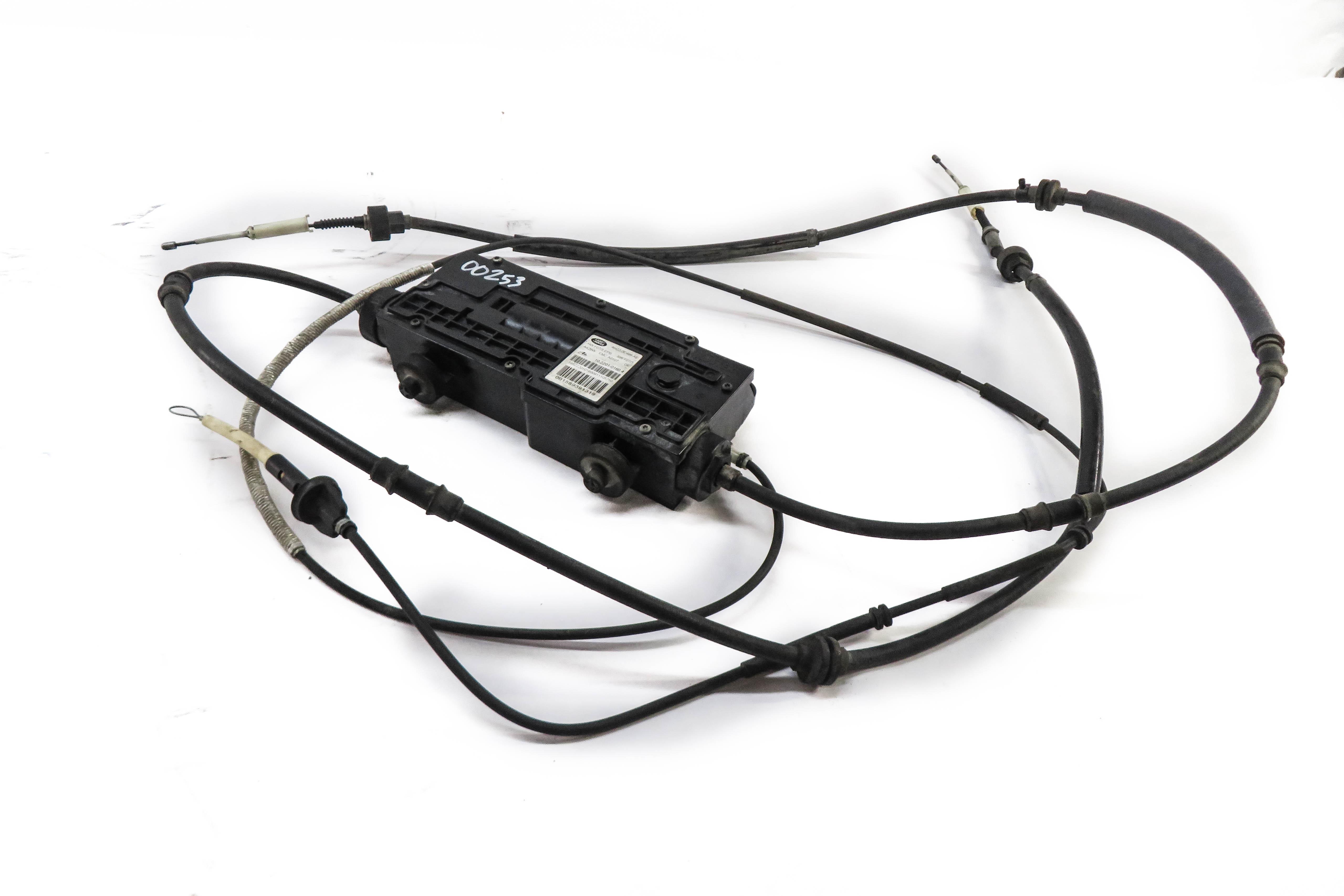 2011 RANGE ROVER SPORT (L320) EMERGENCY PARKING BRAKE ACTUATOR MOTOR w/ CABLES — exact item pictured