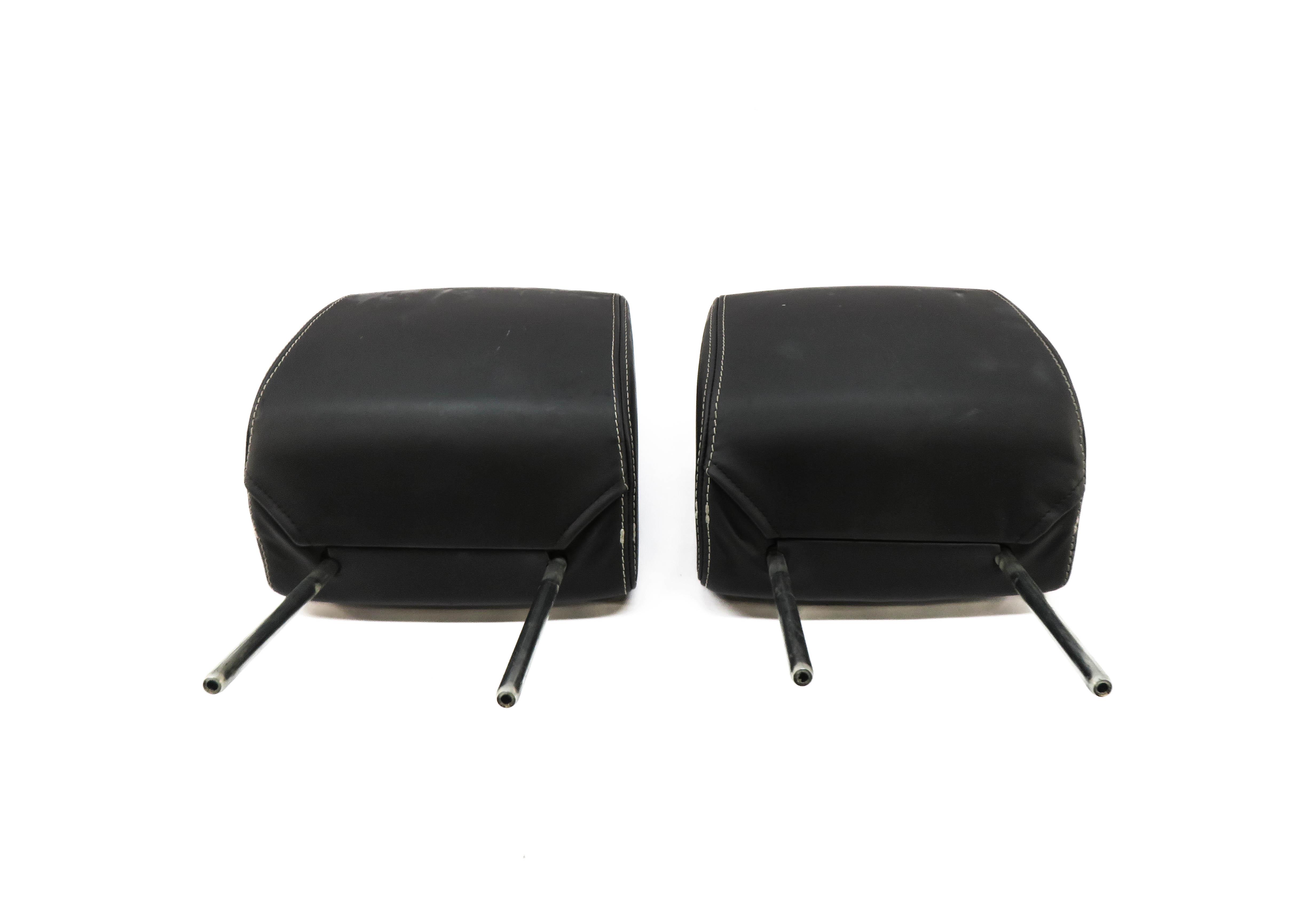 2011 RANGE ROVER SPORT (L320) FRONT LEFT & RIGHT SEAT HEADREST SET (EBONY BLACK) — exact item pictured