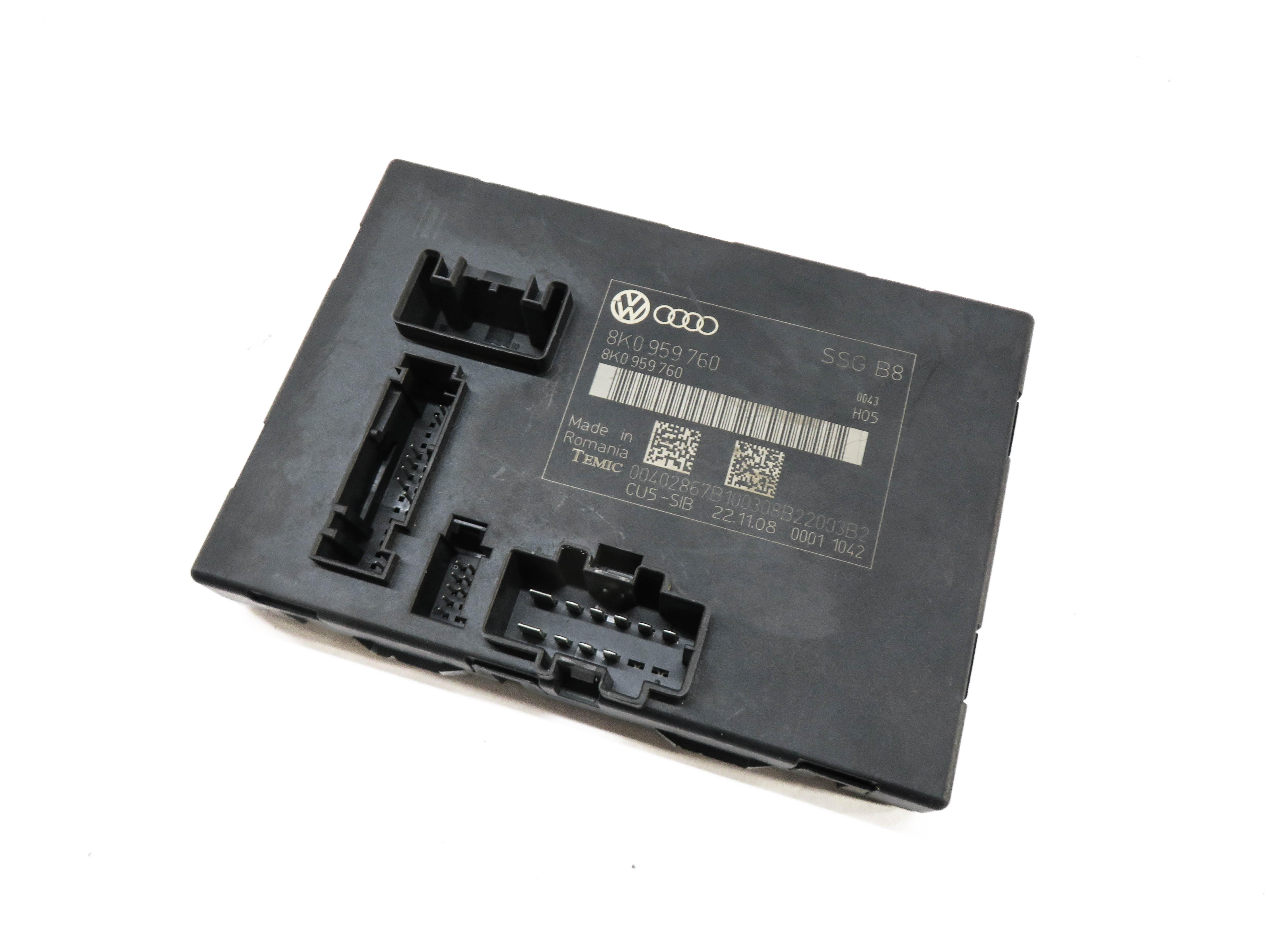 2009 AUDI A4 (B8 8K) LEFT FRONT DRIVER SEAT CONTROL MODULE — exact item pictured