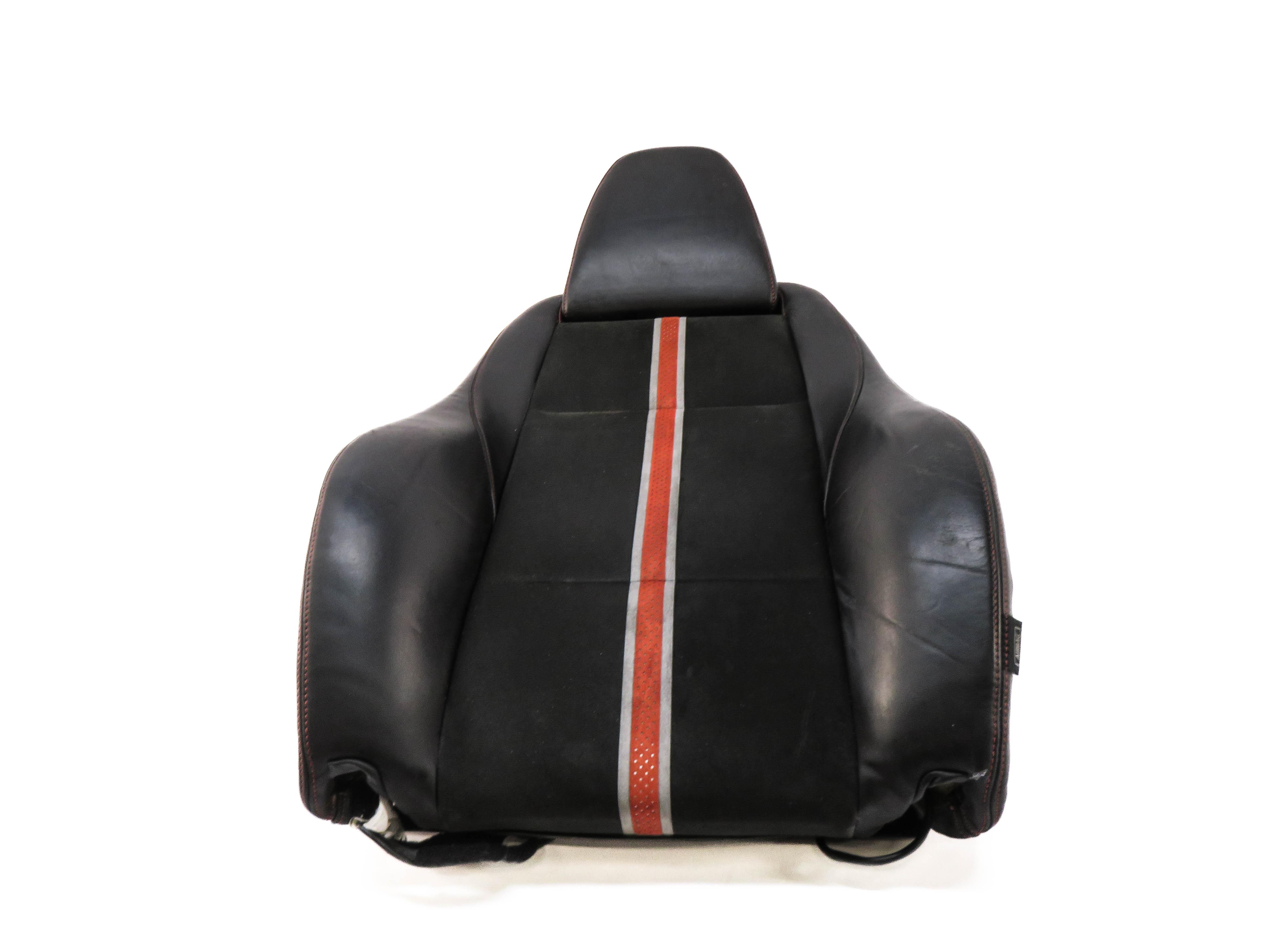 2009-2016 BMW Z4 (E89) LEFT DRIVER UPPER TOP SPORT SEAT CUSHION (BLACK / ORANGE) — exact item pictured