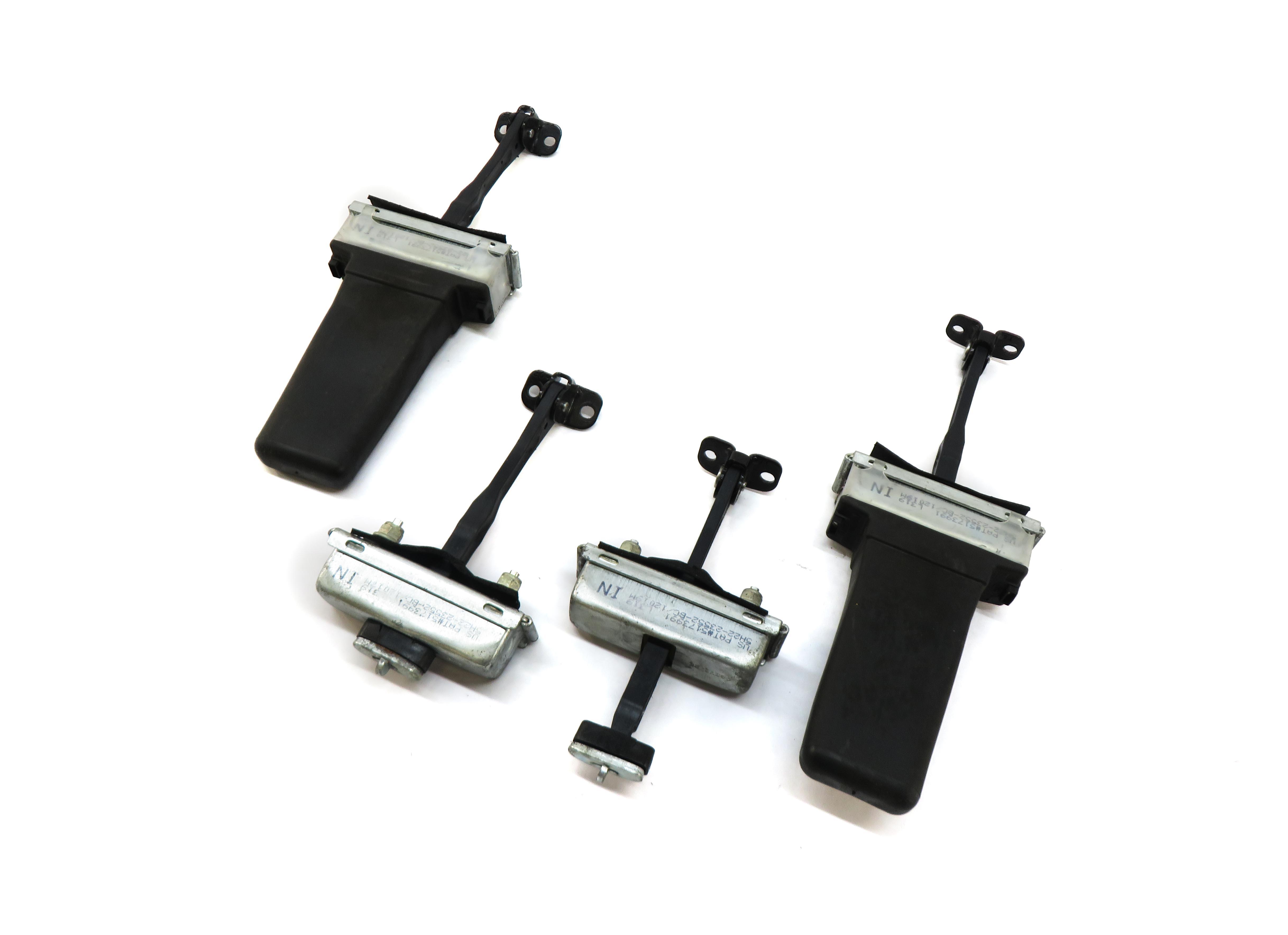 2012 LAND ROVER LR4 FRONT REAR LEFT RIGHT DOOR CHECK SWING DETENT CATCH SET OF 4 — exact item pictured