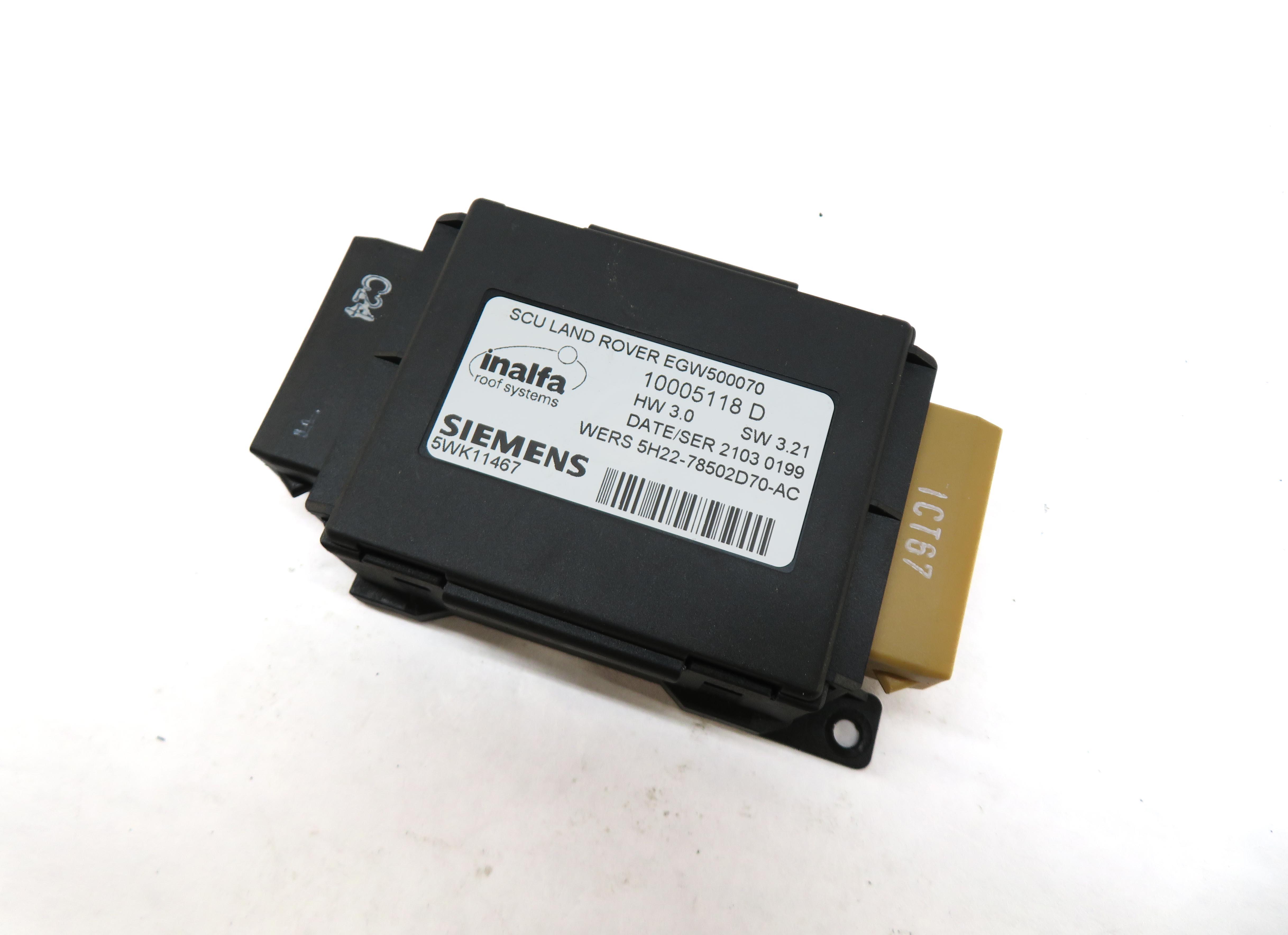 2012 LAND ROVER LR4 SUNROOF SUN ROOF CONTROL MODULE — exact item pictured