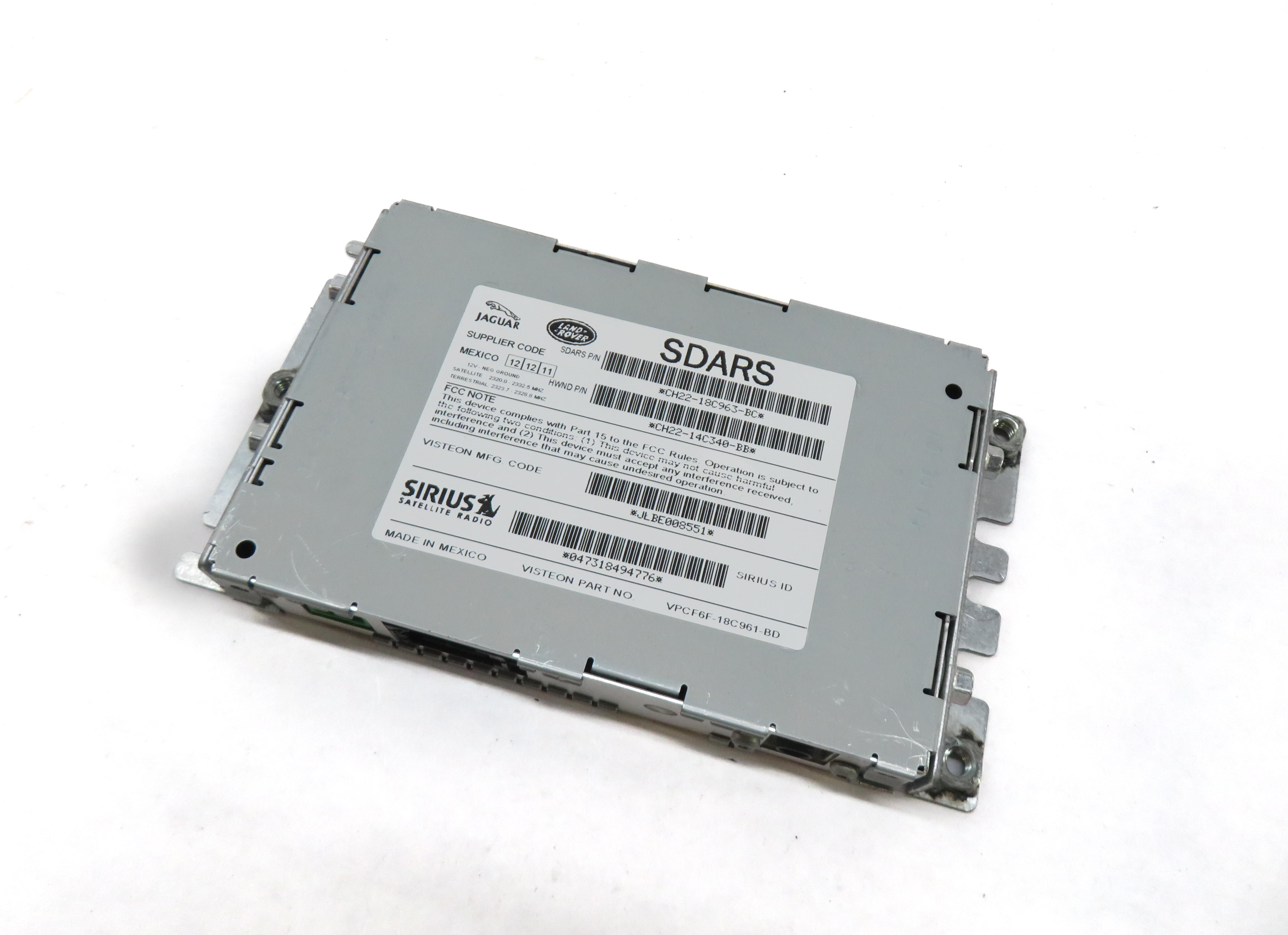 12-13 LAND ROVER LR4 / RANGE ROVER SPORT (L320) SIRIUS SATELLITE RECEIVER MODULE — exact item pictured
