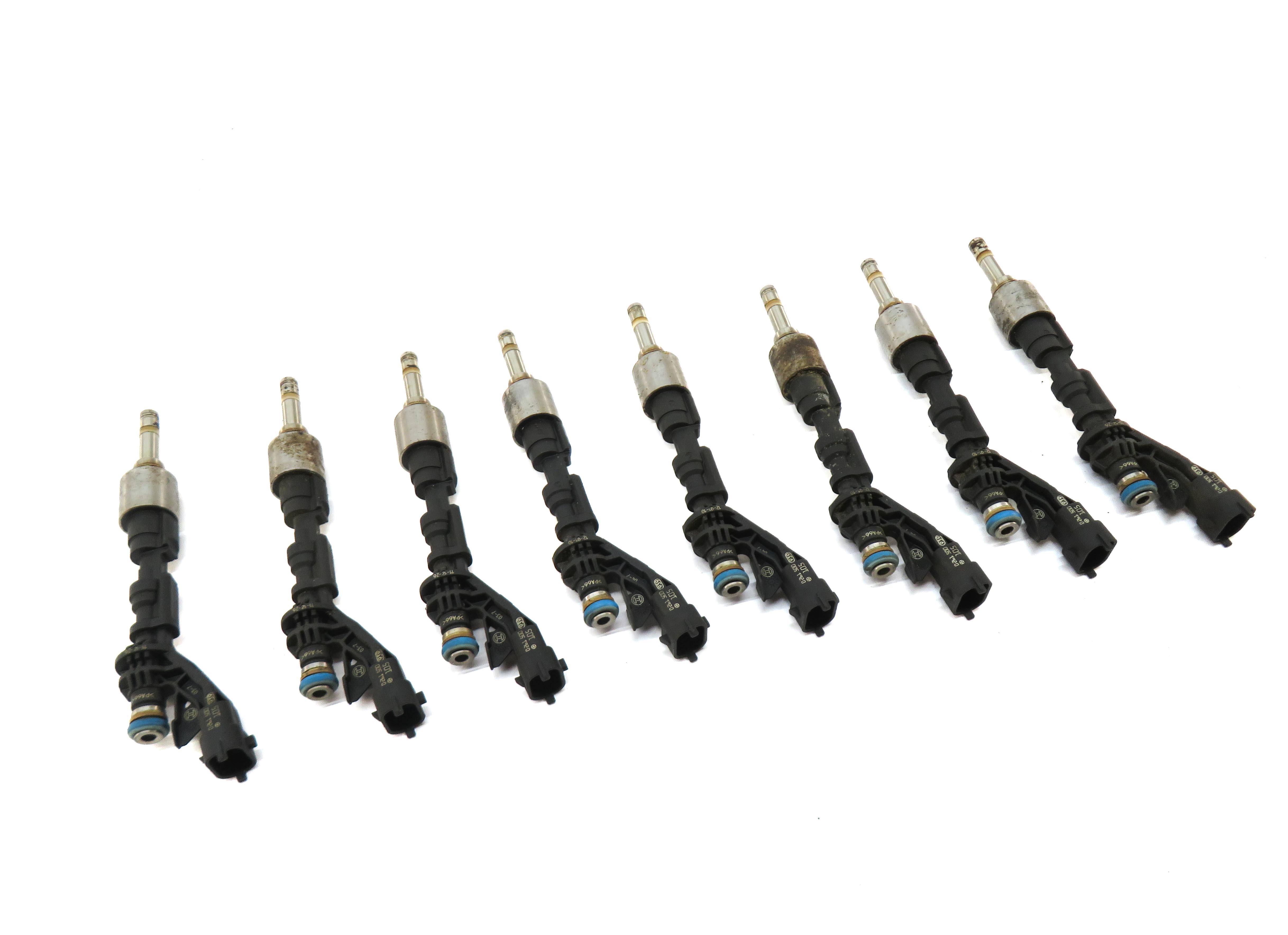 2010-2017 RANGE ROVER SPORT (L320 L322) JAGUAR XF XJ XK 5.0L FUEL INJECTOR SET 8 — exact item pictured