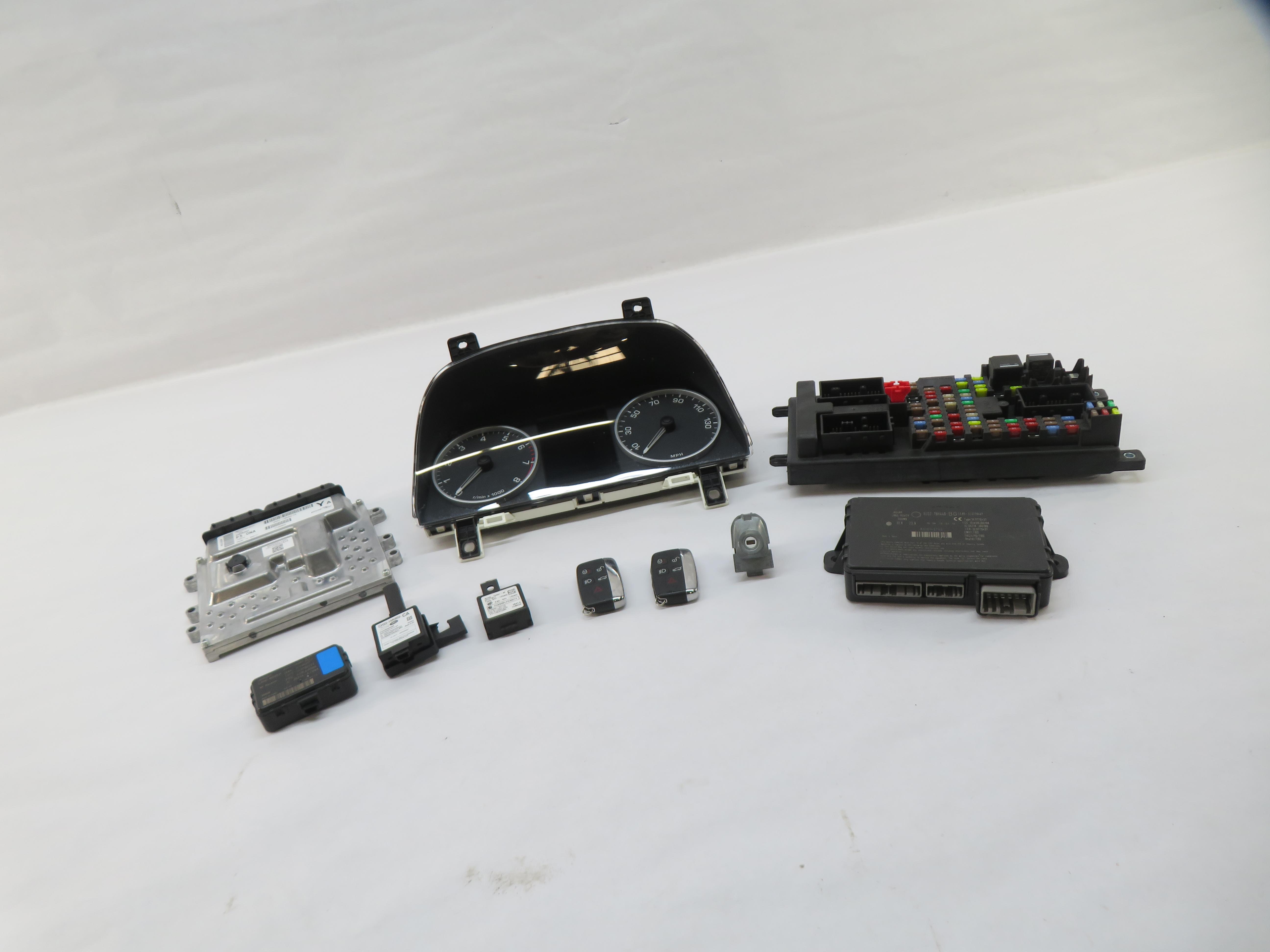 2012 LAND ROVER LR4 - 5.0L AJ133 V8 ENGINE ECM BCM IMMOBILIZER MODULE KEY SET — exact item pictured