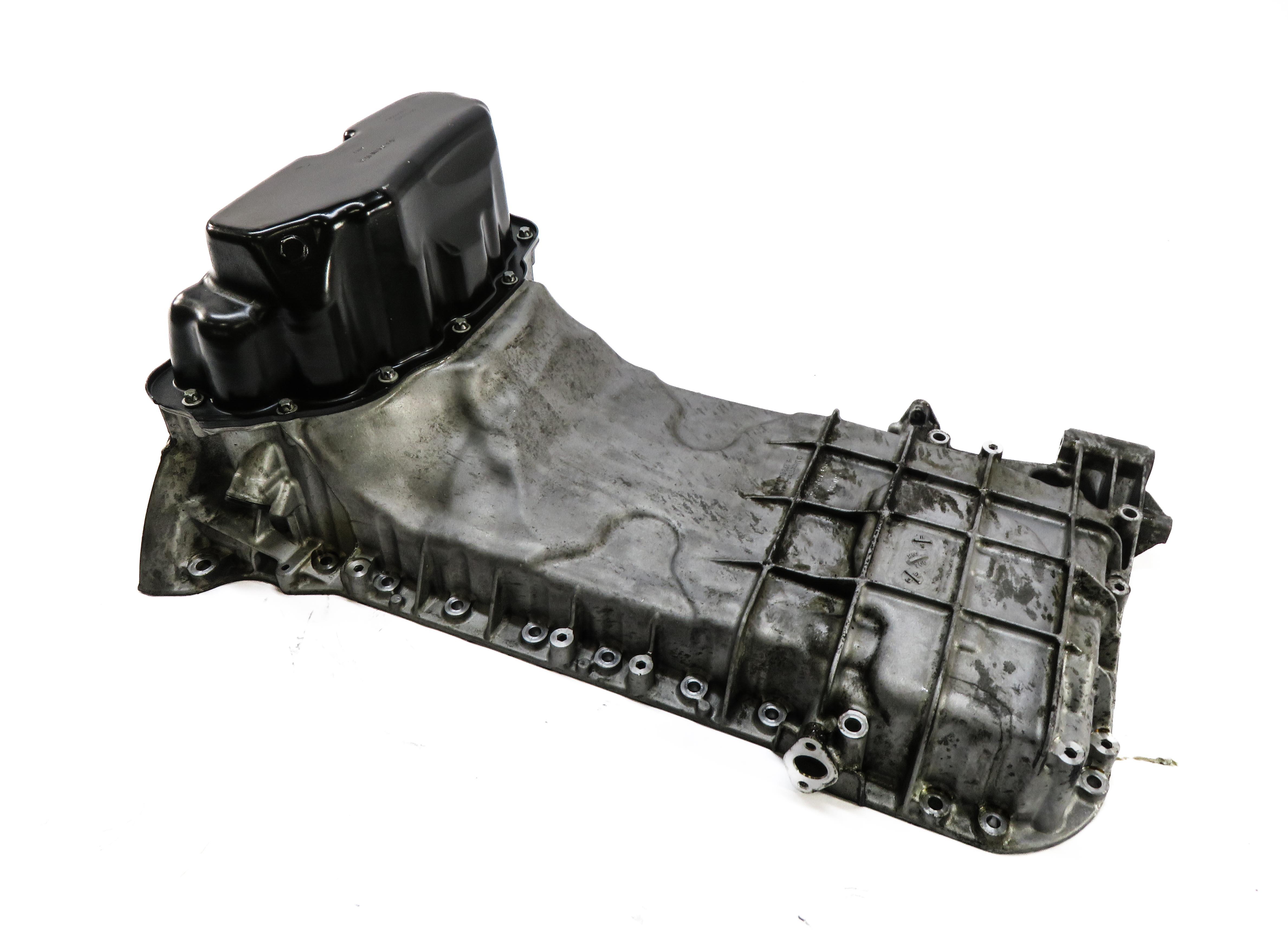 2014 MERCEDES GL450 (X166) 4.6L M278 V8 ENGINE UPPER & LOWER OIL PAN ASSEMBLY — exact item pictured