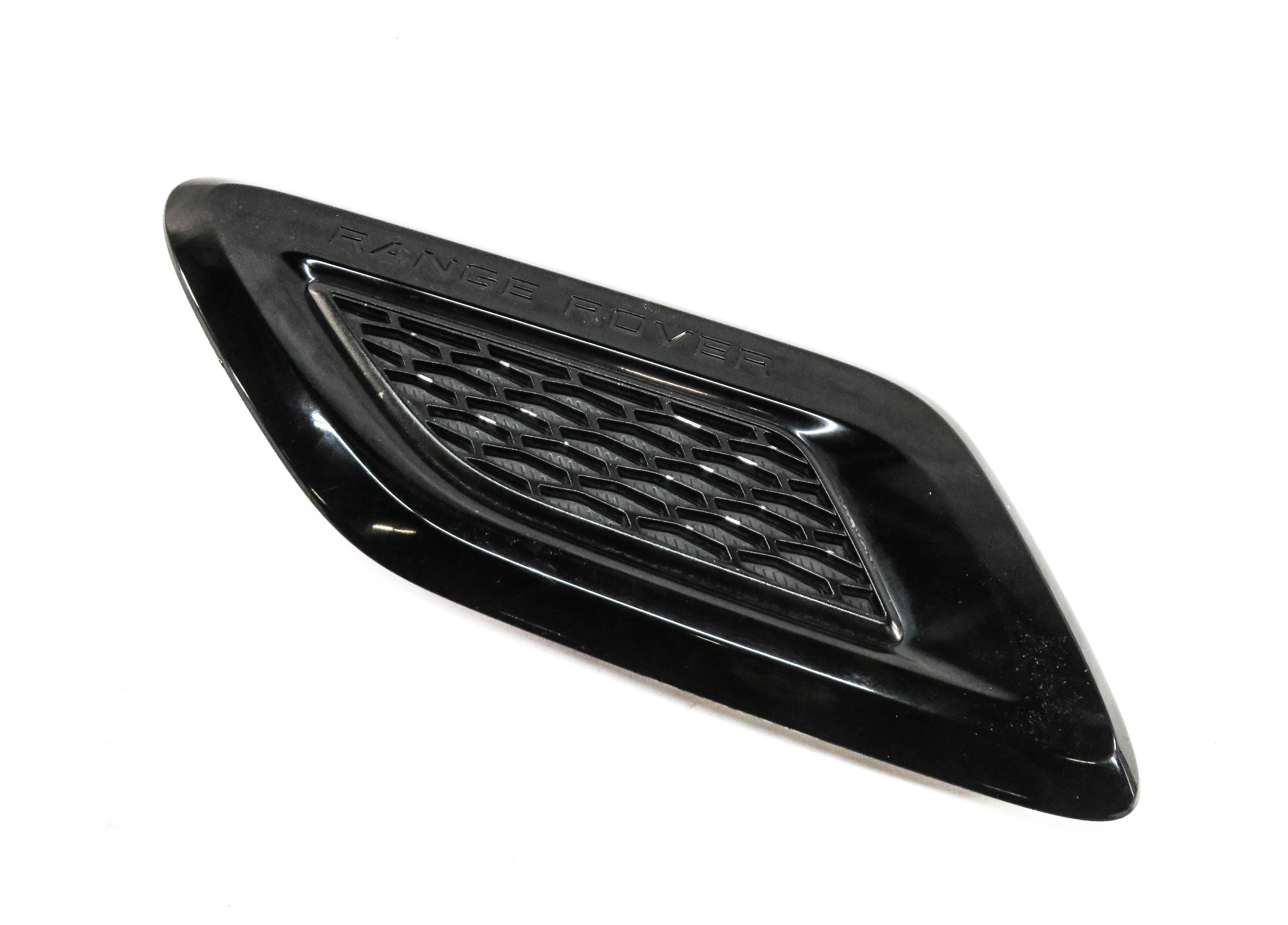 2014 RANGE ROVER SPORT (L494) LEFT FRONT DRIVER HOOD VENT GRILLE TRIM (BLACK) — exact item pictured