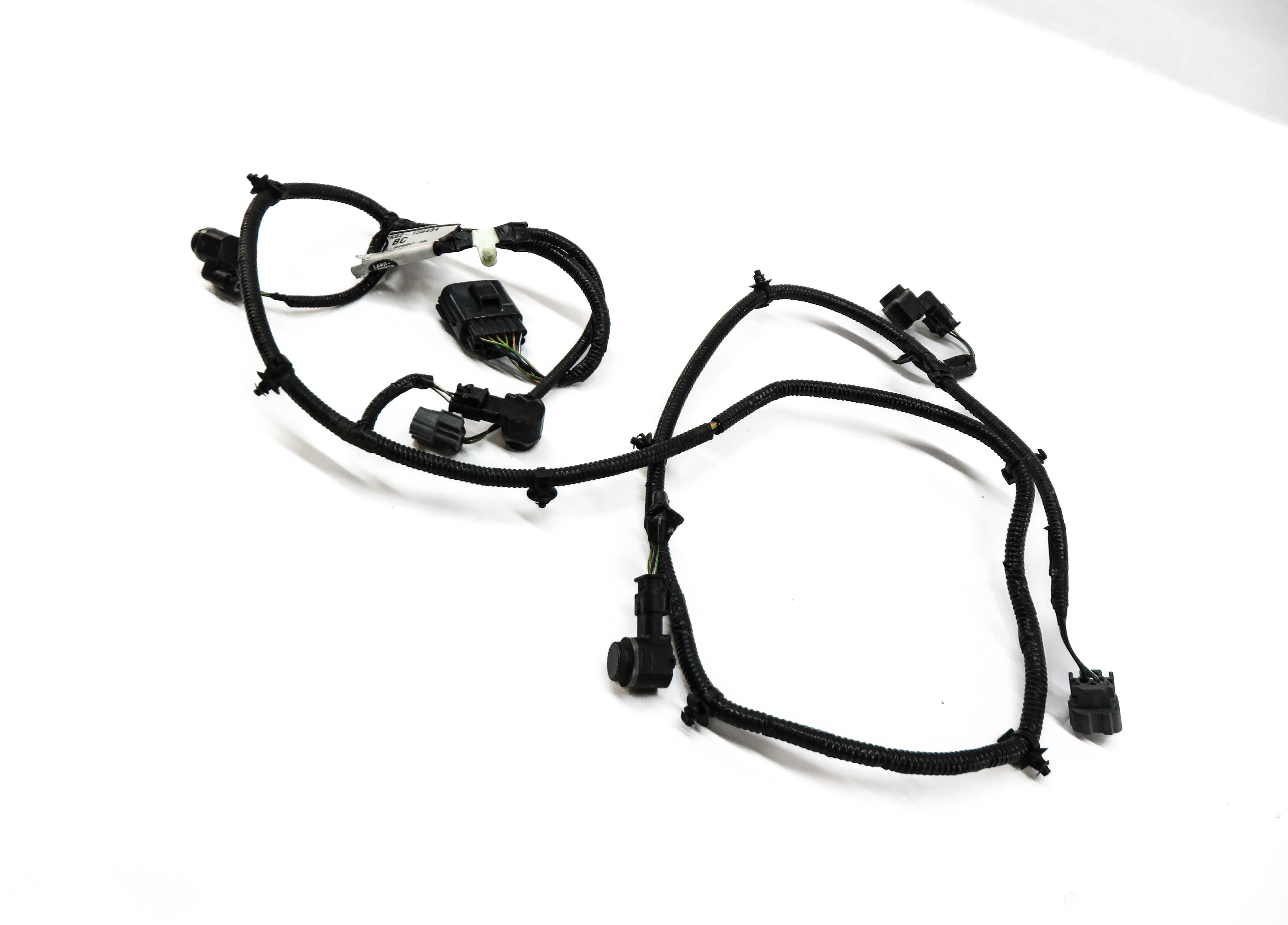 2014 RANGE ROVER SPORT (L494) REAR PDC PARK DISTANCE SENSOR SET w/ HARNESS BLACK — exact item pictured