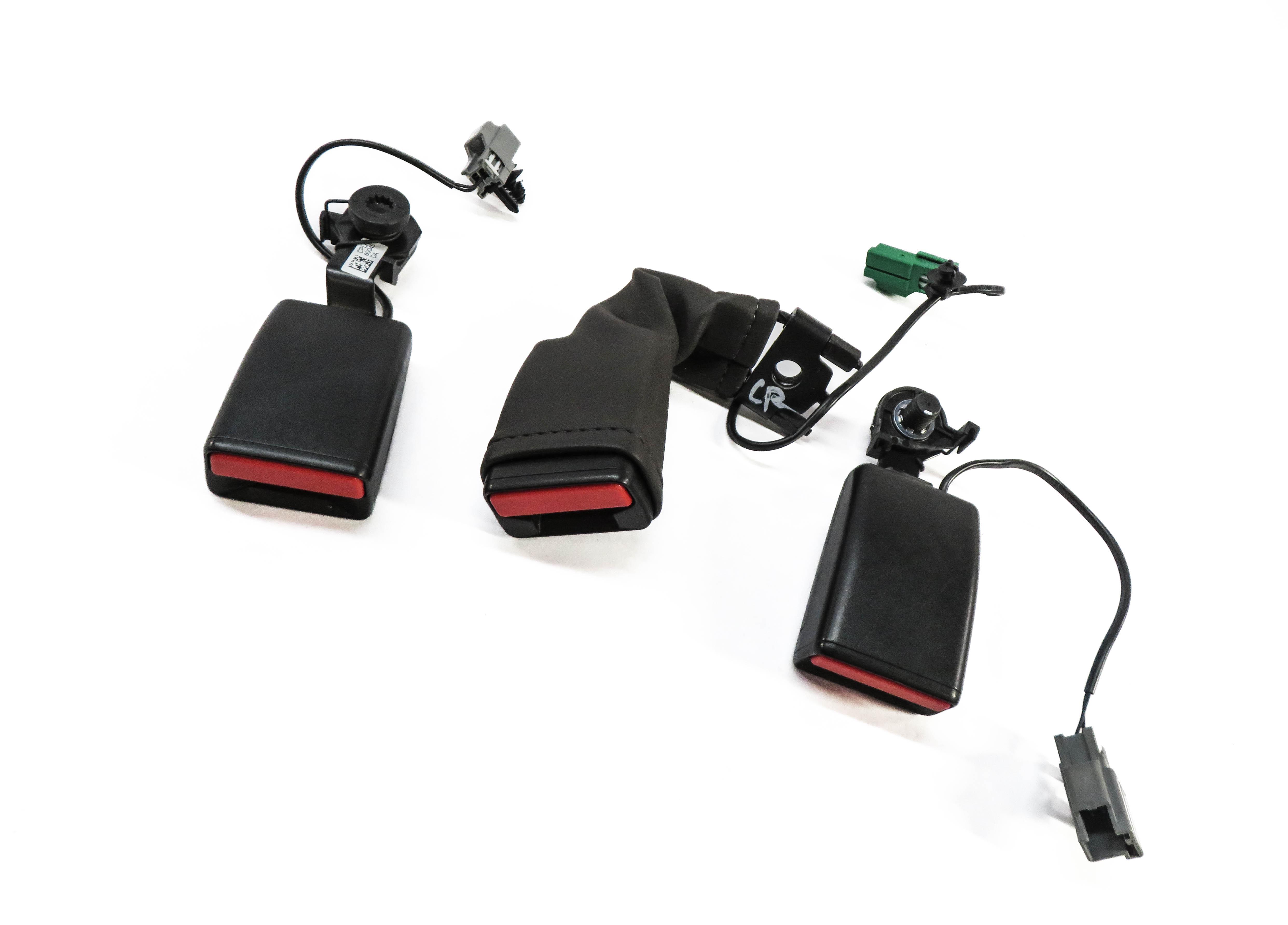 2014 RANGE ROVER SPORT (L494) REAR SEAT SEATBELT BUCKLE RECEIVER SET-3 — exact item pictured