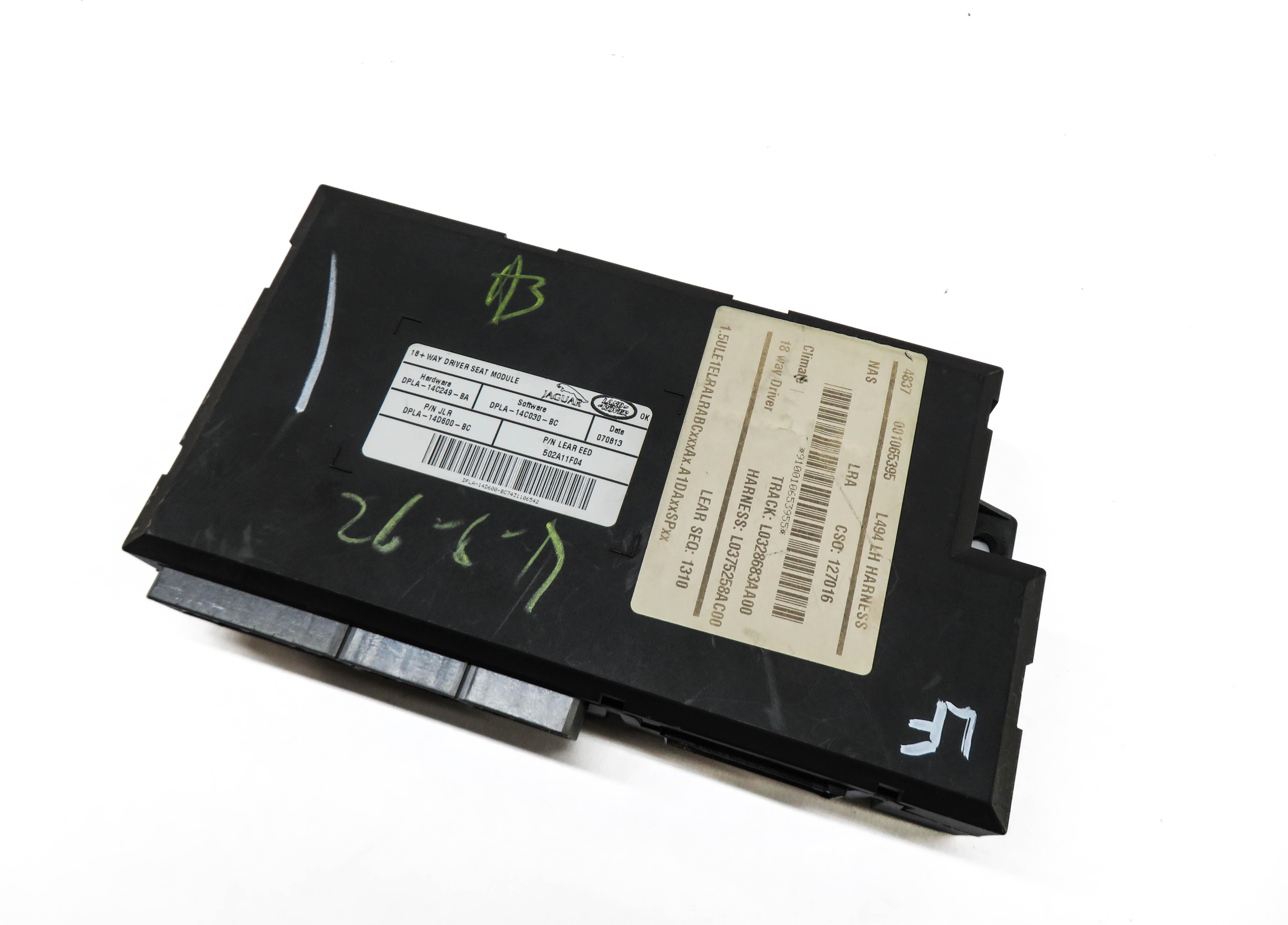 2014 RANGE ROVER SPORT (L494) LEFT FRONT DRIVER SEAT CONTROL MODULE — exact item pictured