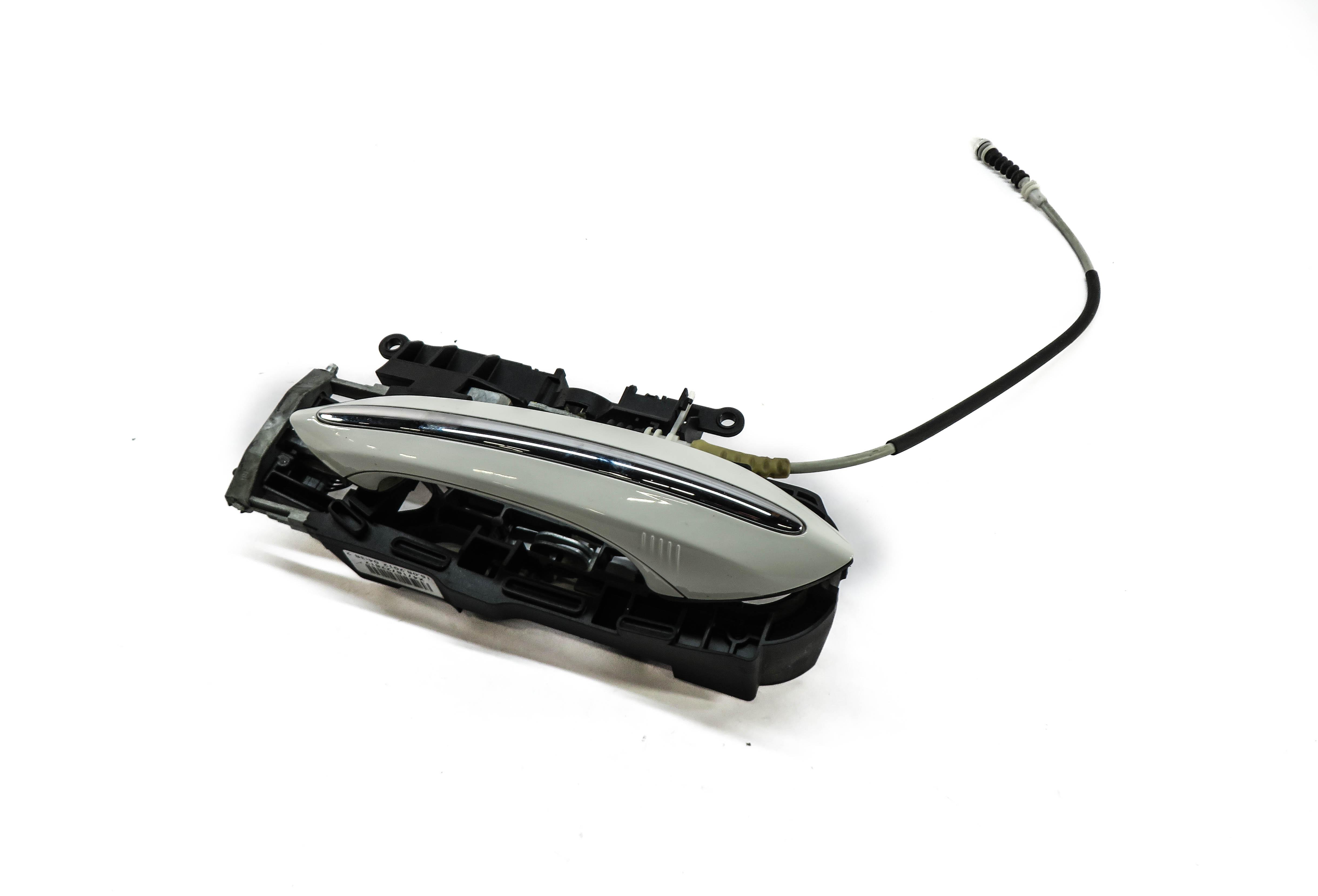 09-18 BMW 528i 535i 550i 740i 750i 760i RIGHT REAR COMFORT DOOR HANDLE (WHITE) — exact item pictured