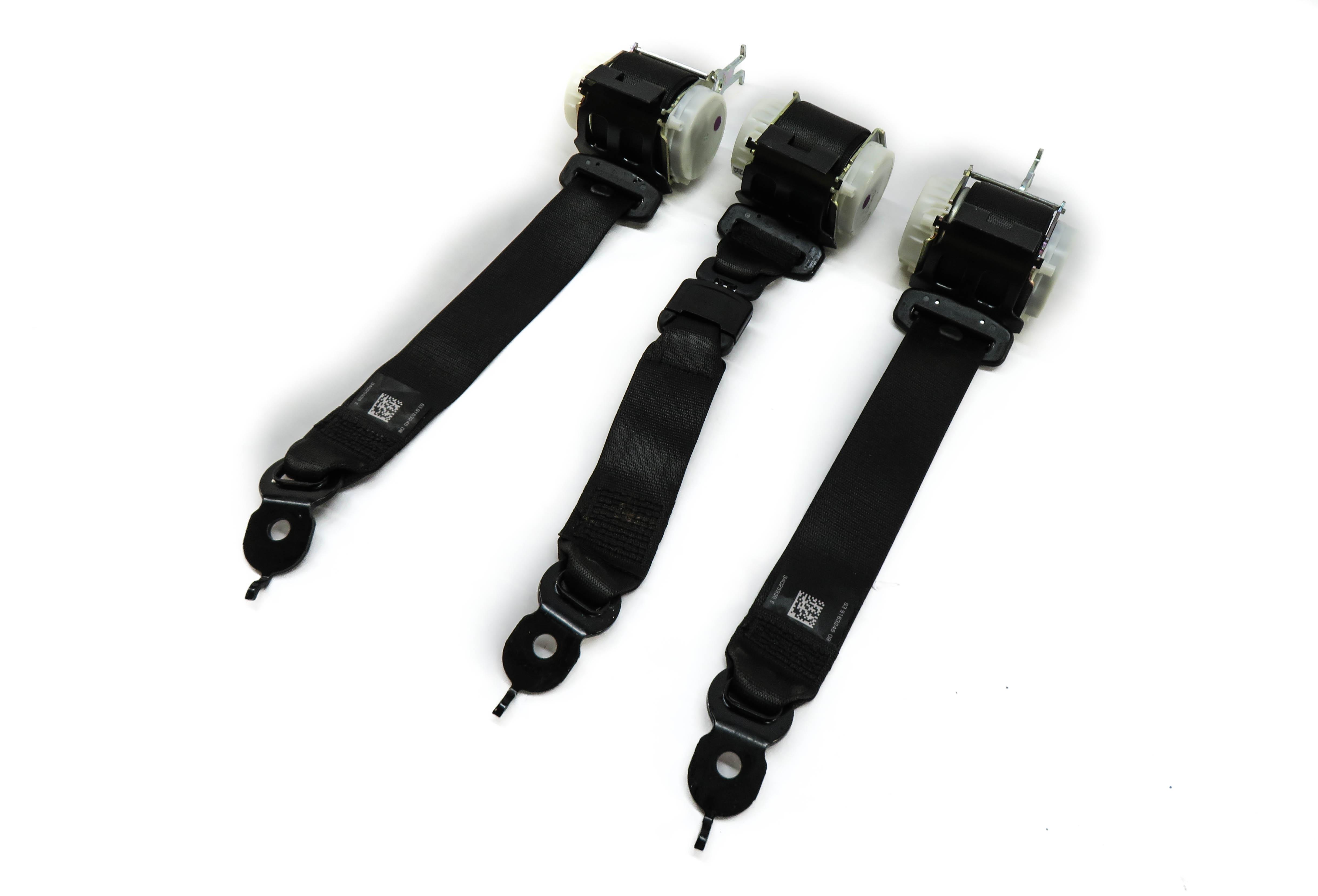2013 BMW M5 ///M (F10) REAR SEAT SEATBELT RETRACTOR SET-3 (BLACK) — exact item pictured