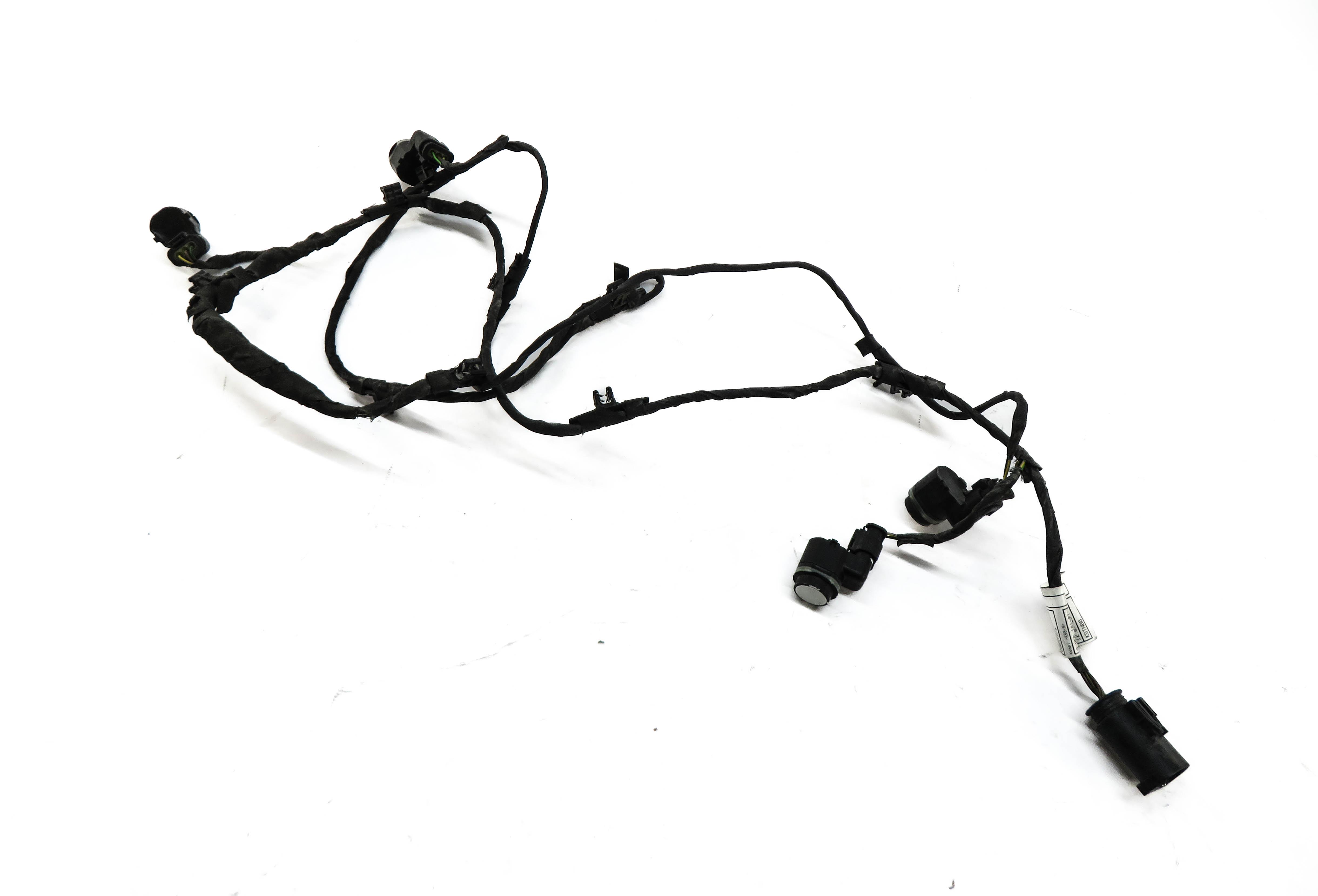 2013 BMW M5 ///M (F10) FRONT PDC PARK DISTANCE SENSOR SET w/ HARNESS (WHITE 300) — exact item pictured
