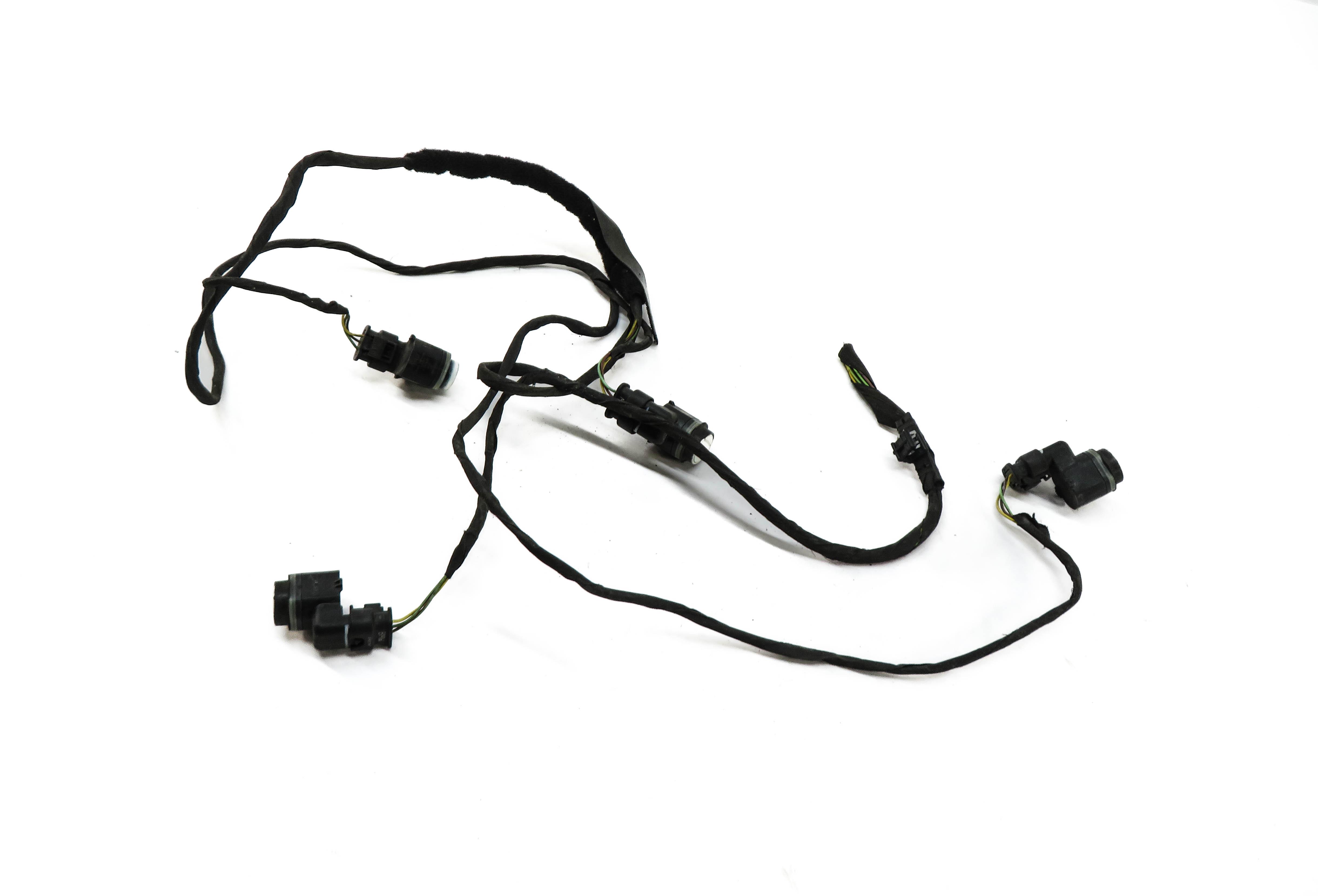 2013 BMW M5 ///M (F10) REAR PDC PARK DISTANCE SENSOR SET w/ HARNESS (WHITE 300) — exact item pictured