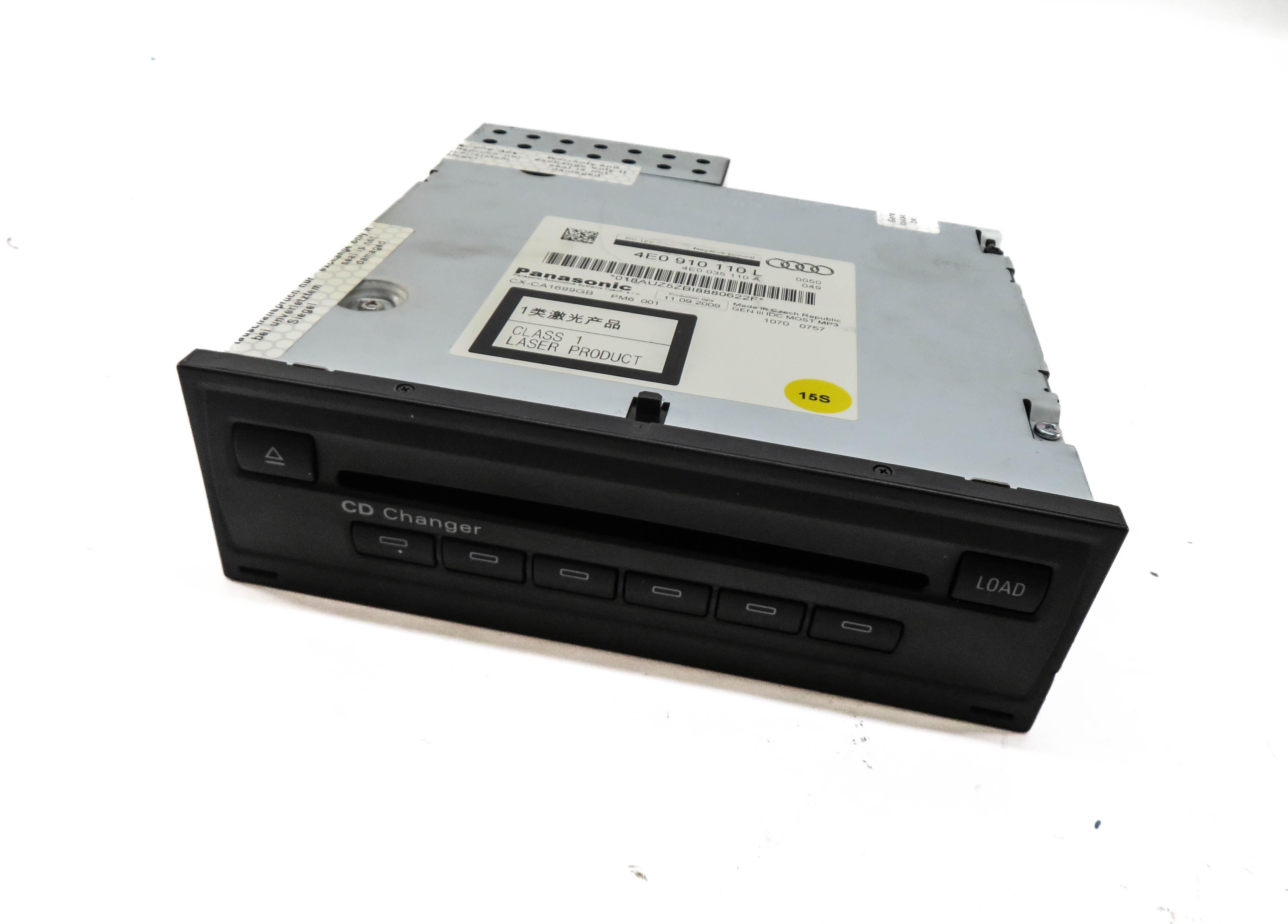 2010 AUDI A6 (C6) RADIO STEREO 6 DISC CD CHANGER (430910110L) — exact item pictured
