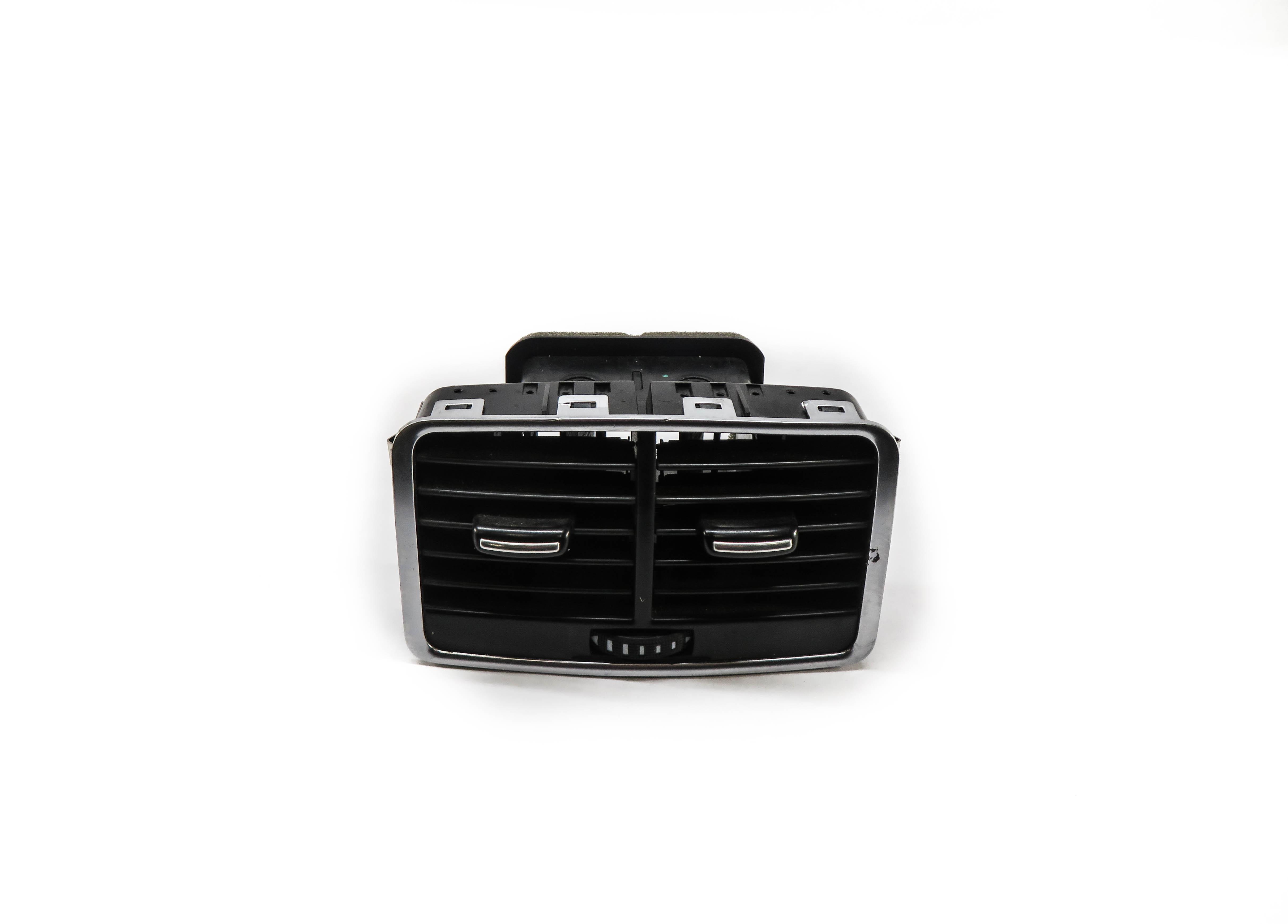 2010 AUDI A6 (C6) REAR CENTER CONSOLE A/C HEATER AIR VENT (BLACK & CHROME) — exact item pictured