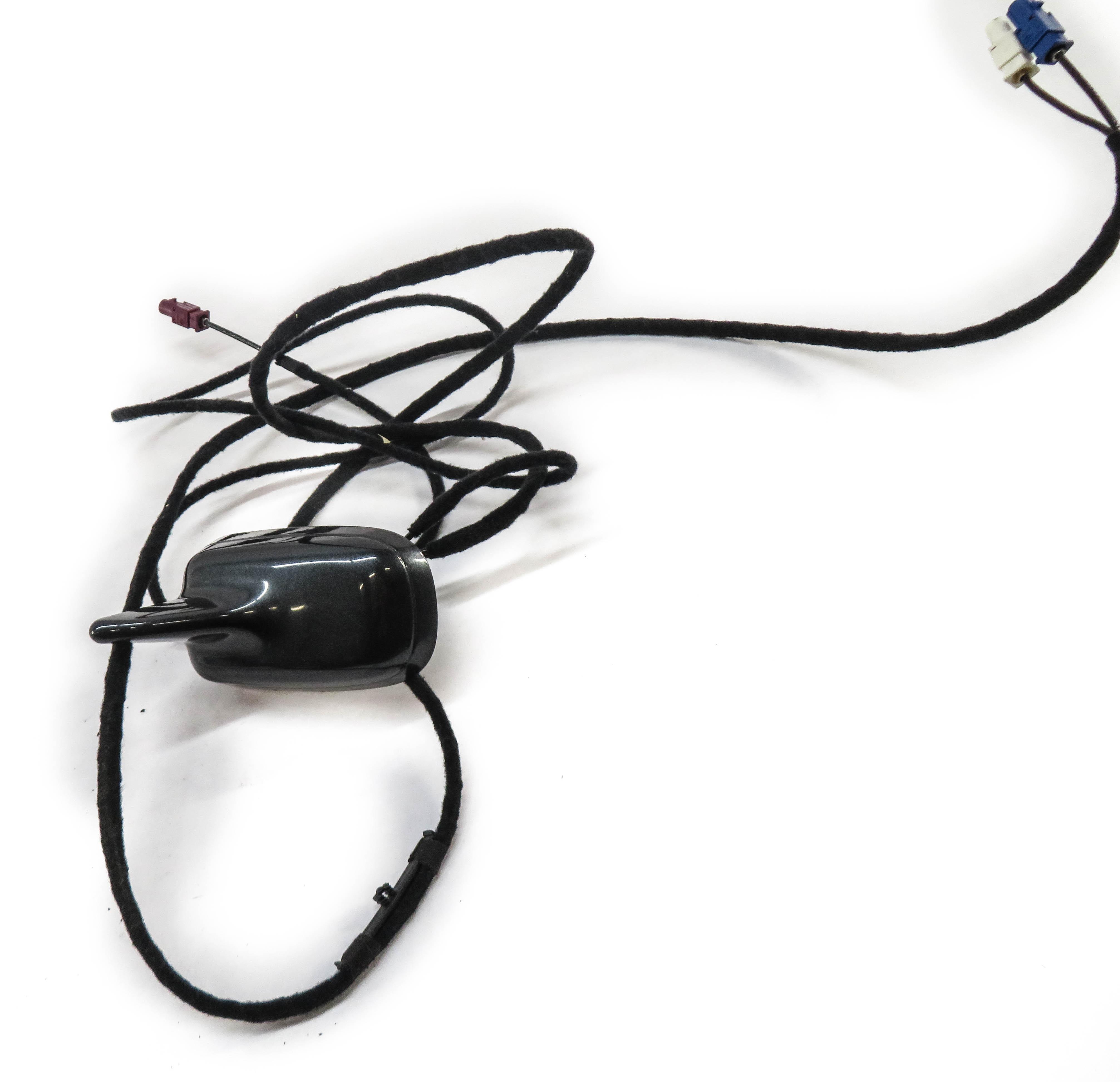 2010 AUDI A6 (C6) SHARK FIN ANTENNA w/ WIRE HARNESS (OYSTER GRAY METALLIC X1) — exact item pictured