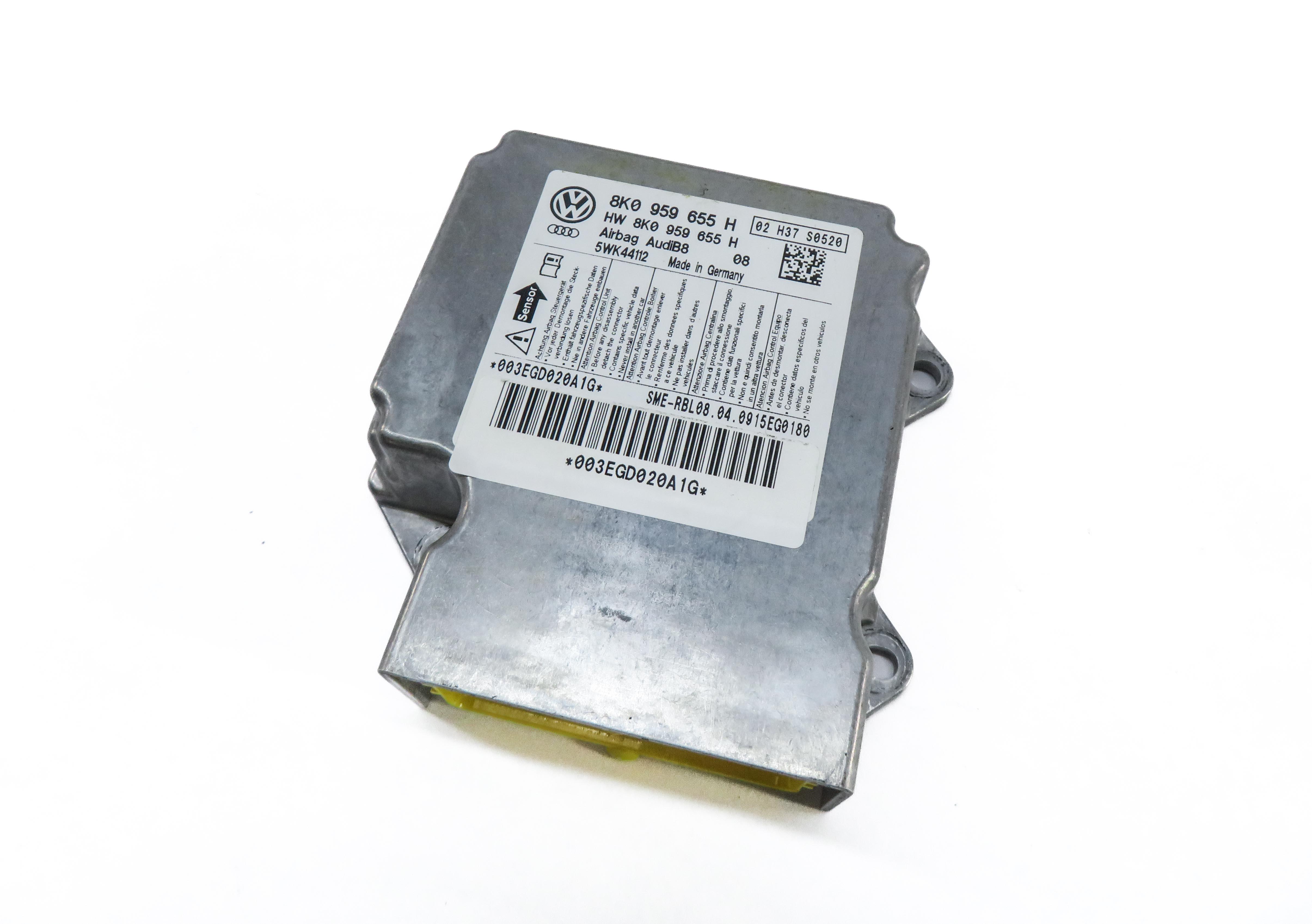 2010-2012 AUDI A5 S5 (B8 8T) MAIN PRIMARY SRS BAG CONTROL MODULE — exact item pictured