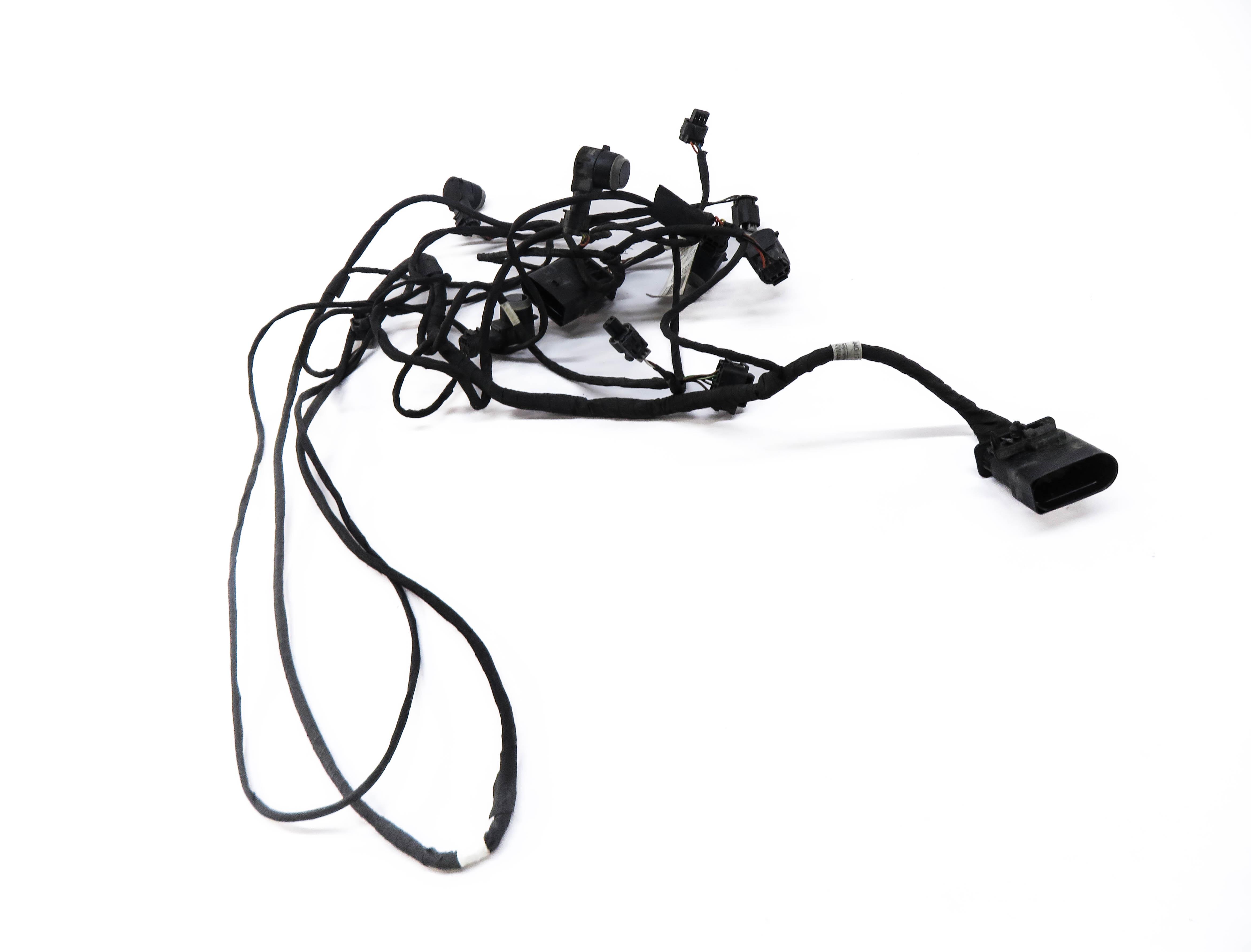 2014 MERCEDES GL450 (X166) FRONT PDC PARK DISTANCE SENSOR SET w/ HARNESS (GRAY) — exact item pictured