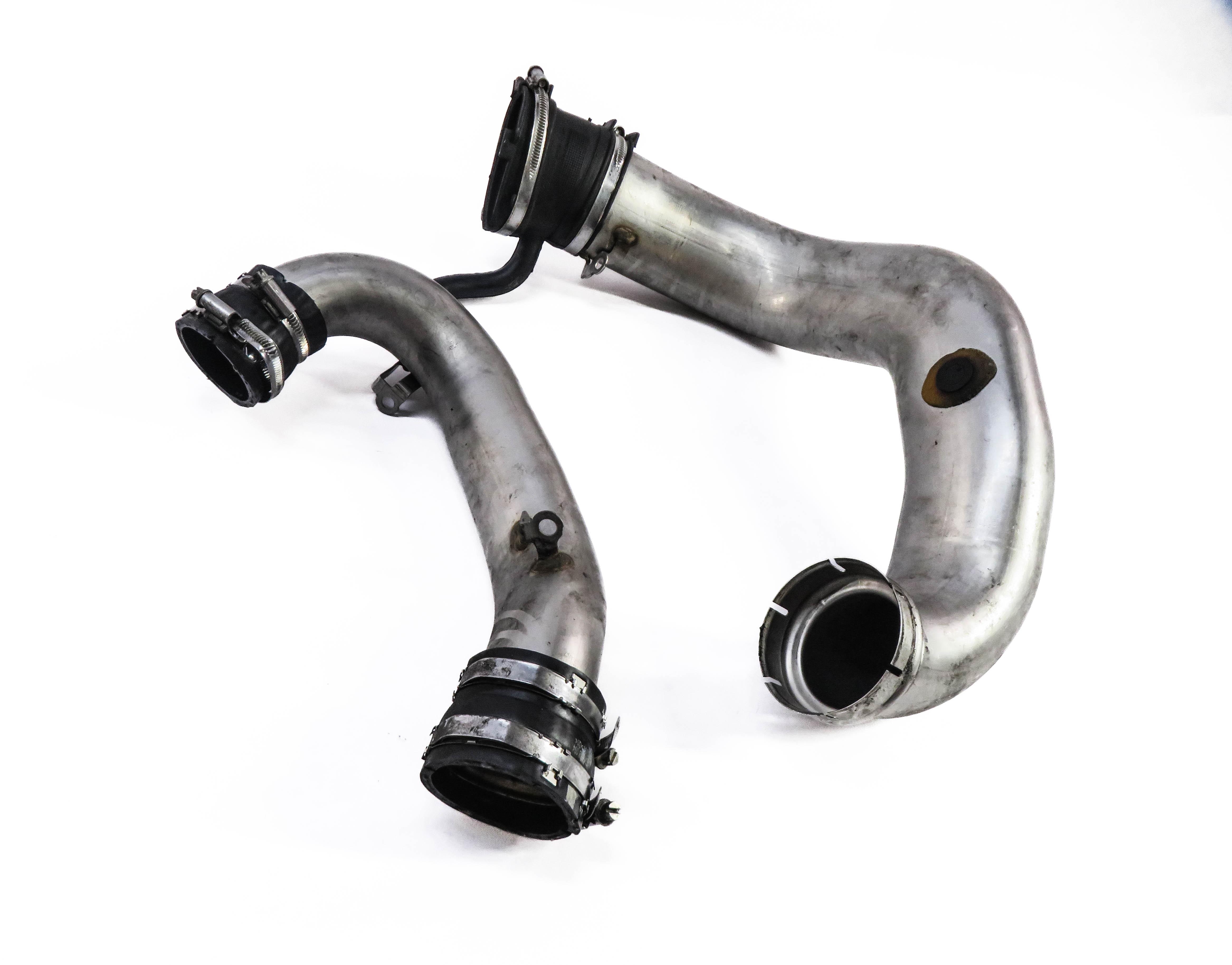 2014 MERCEDES GL450 (X166) 4.6L M278 ENGINE LEFT AIR INTAKE PIPE SET-2 — exact item pictured