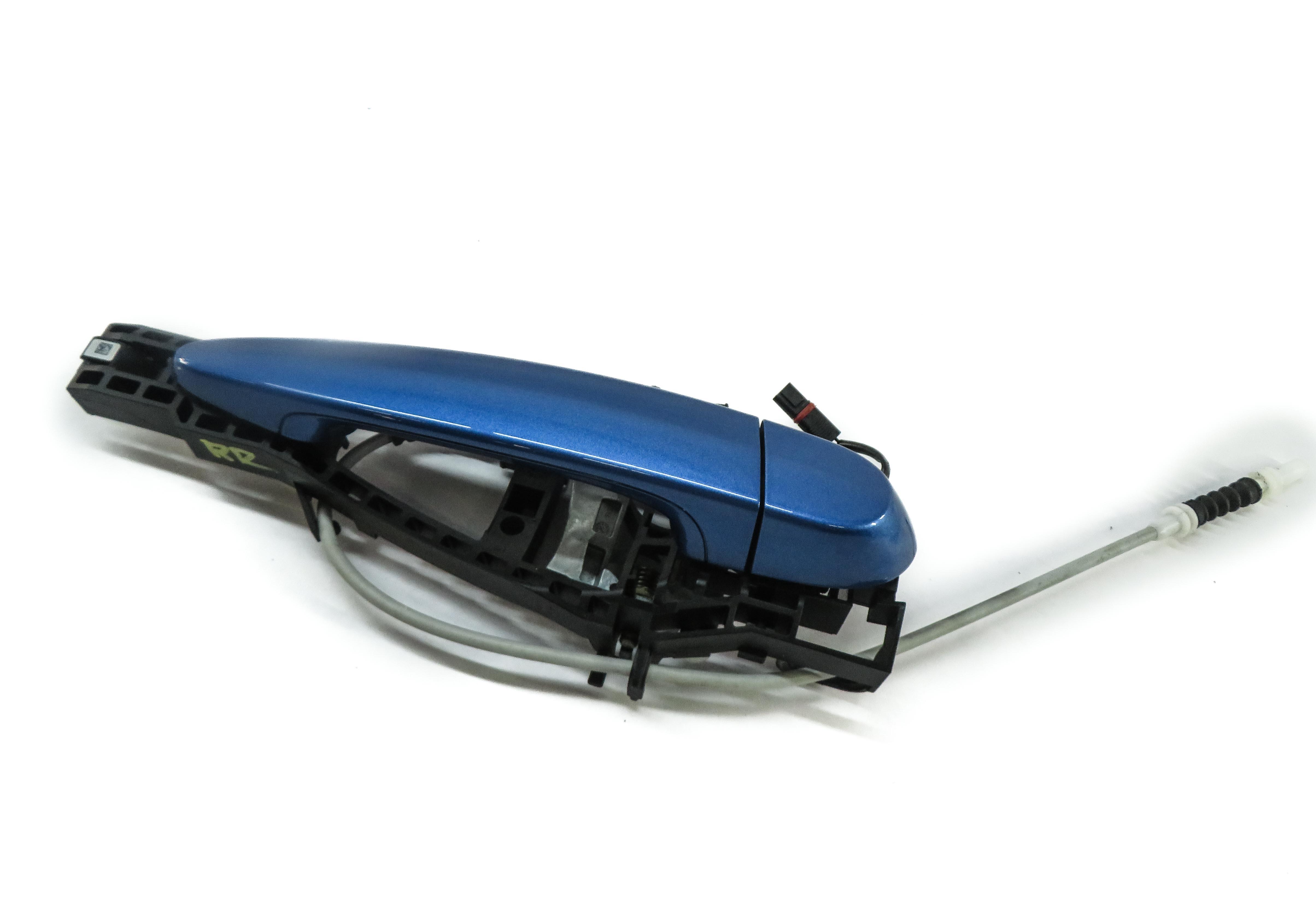 12-19 BMW 228i 328i 330i 335i (F30 F31 F32 F33) RIGHT REAR DOOR HANDLE (BLUE) — exact item pictured