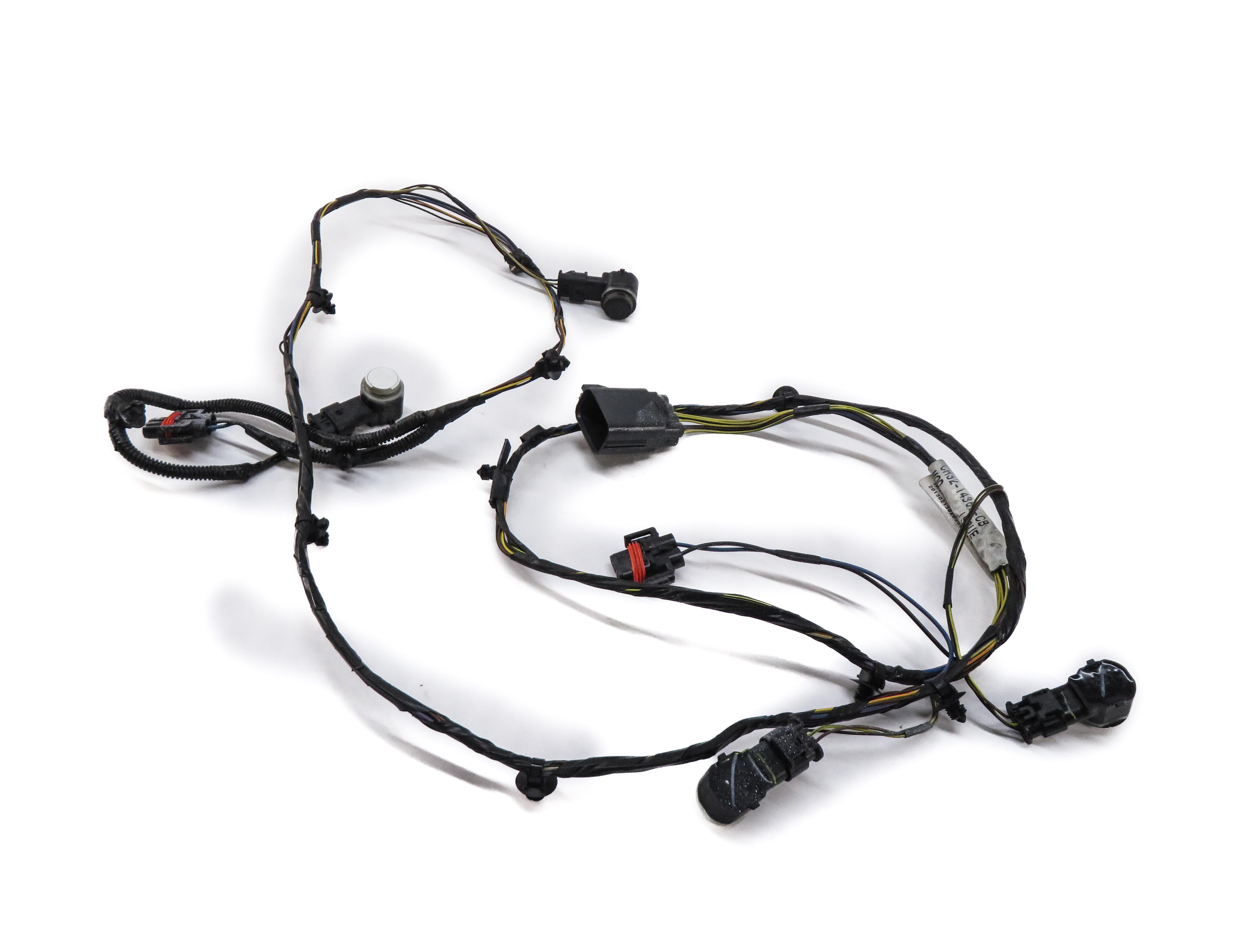 2013 RANGE ROVER SPORT (L320) FRONT PDC PARK SENSOR SET w/ HARNESS (FUJI WHITE) — exact item pictured
