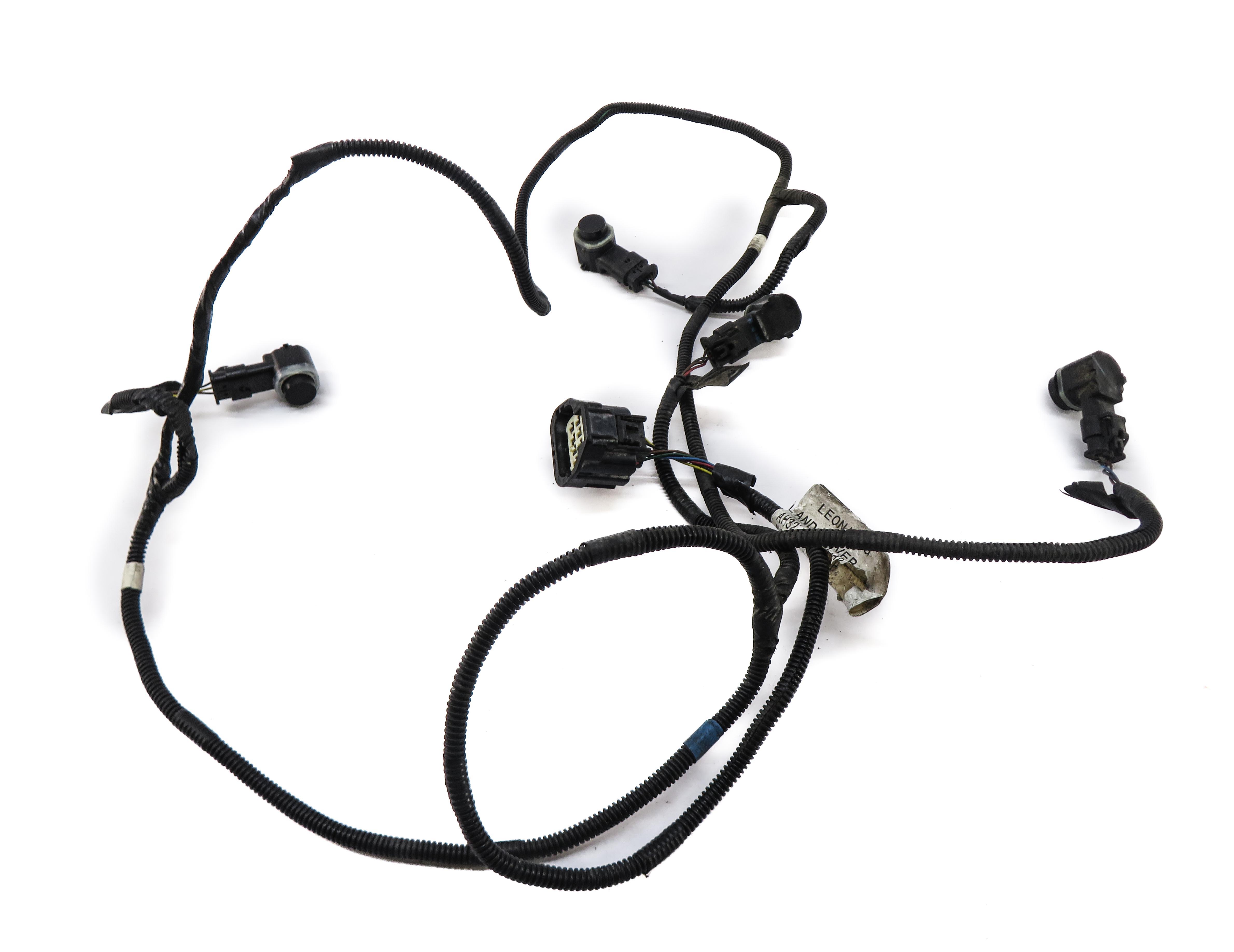 2013 RANGE ROVER SPORT (L320) REAR PDC PARK SENSOR SET w/ HARNESS (FUJI WHITE) — exact item pictured