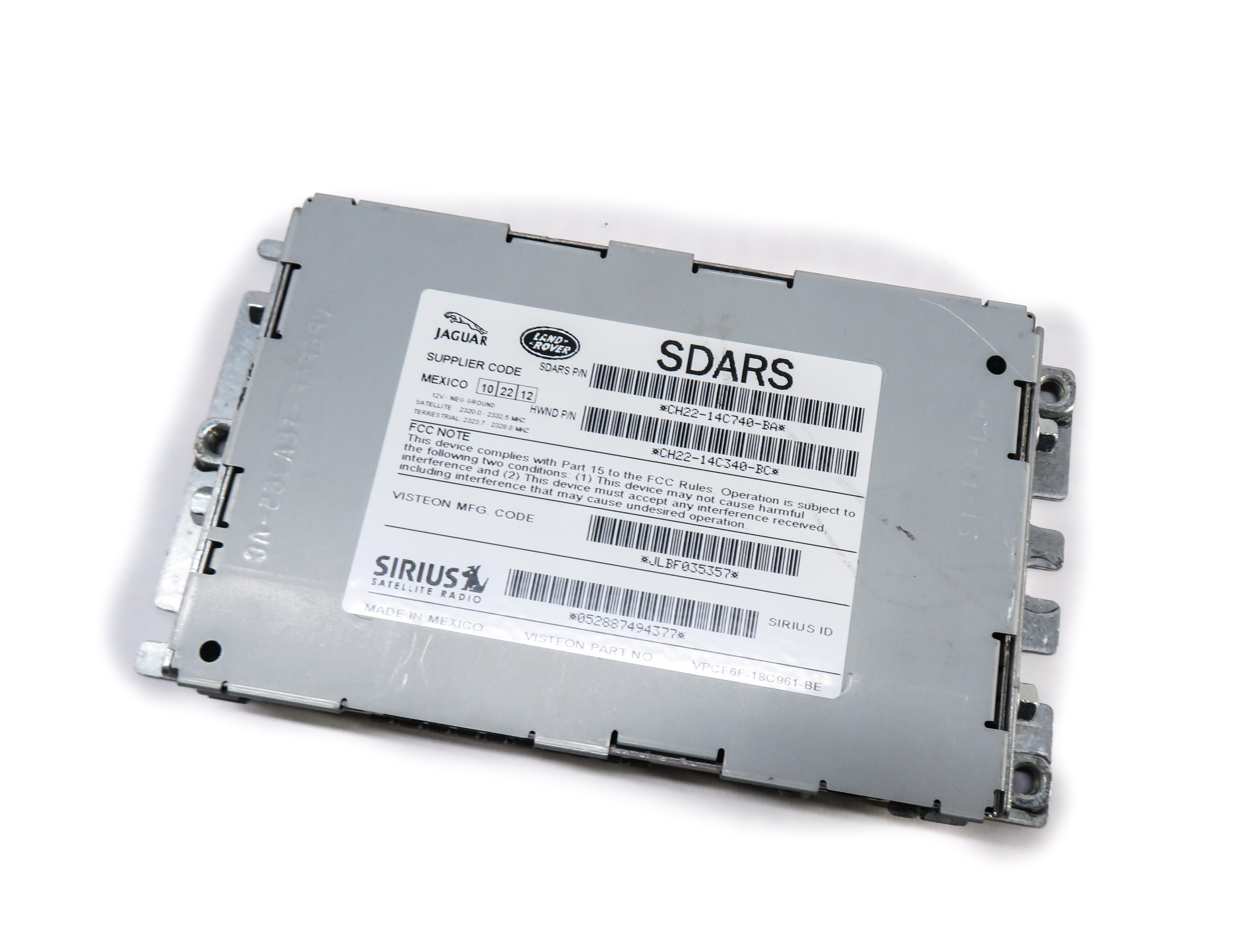 2012-2013 LR4 RANGE ROVER SPORT EVOQUE (L320 L538) SIRIUS SATELLITE RADIO MODULE — exact item pictured