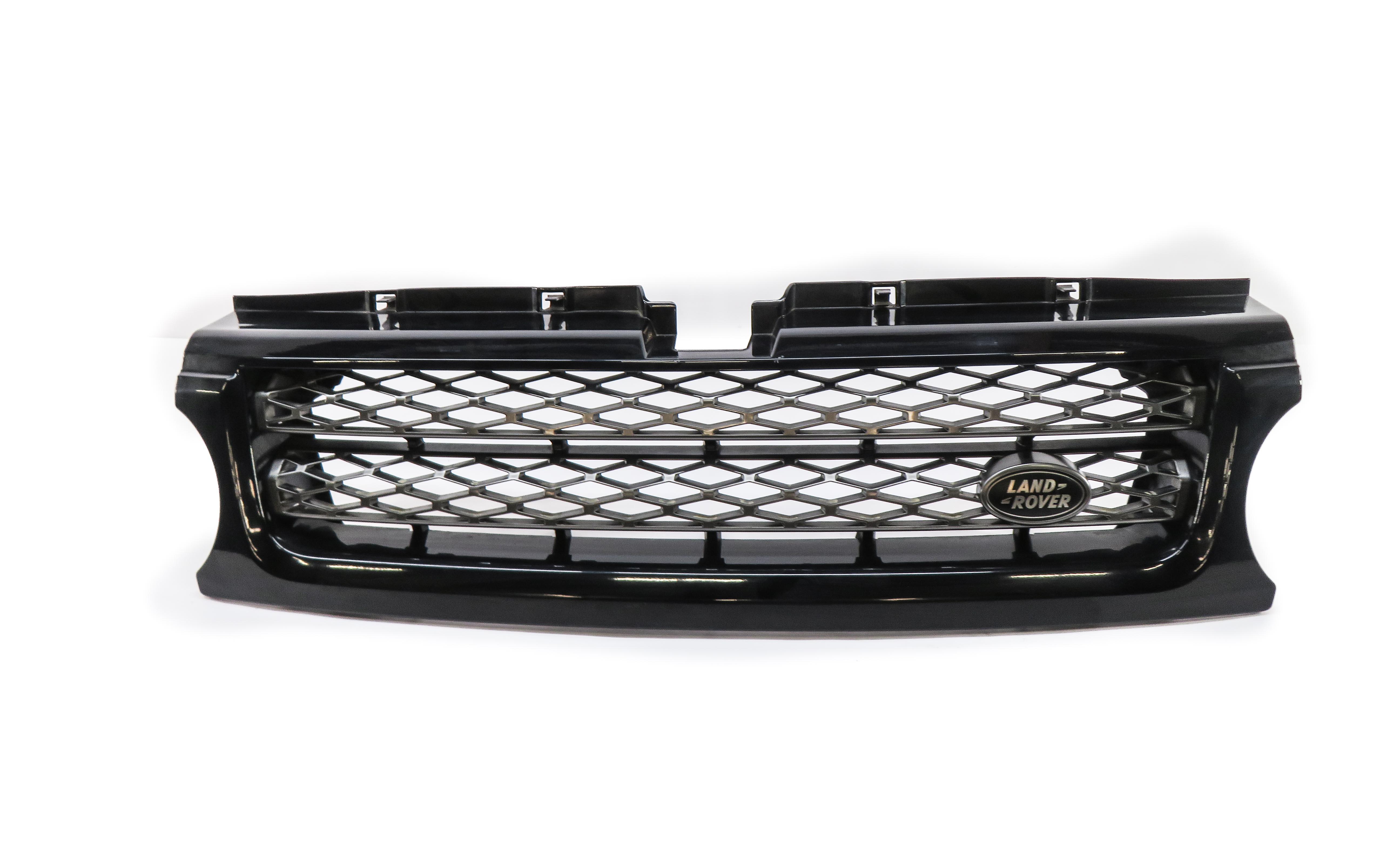 2012-2013 RANGE ROVER SPORT (L320) FRONT UPPER HOOD VENT GRILLE TRIM (BLACK) — exact item pictured