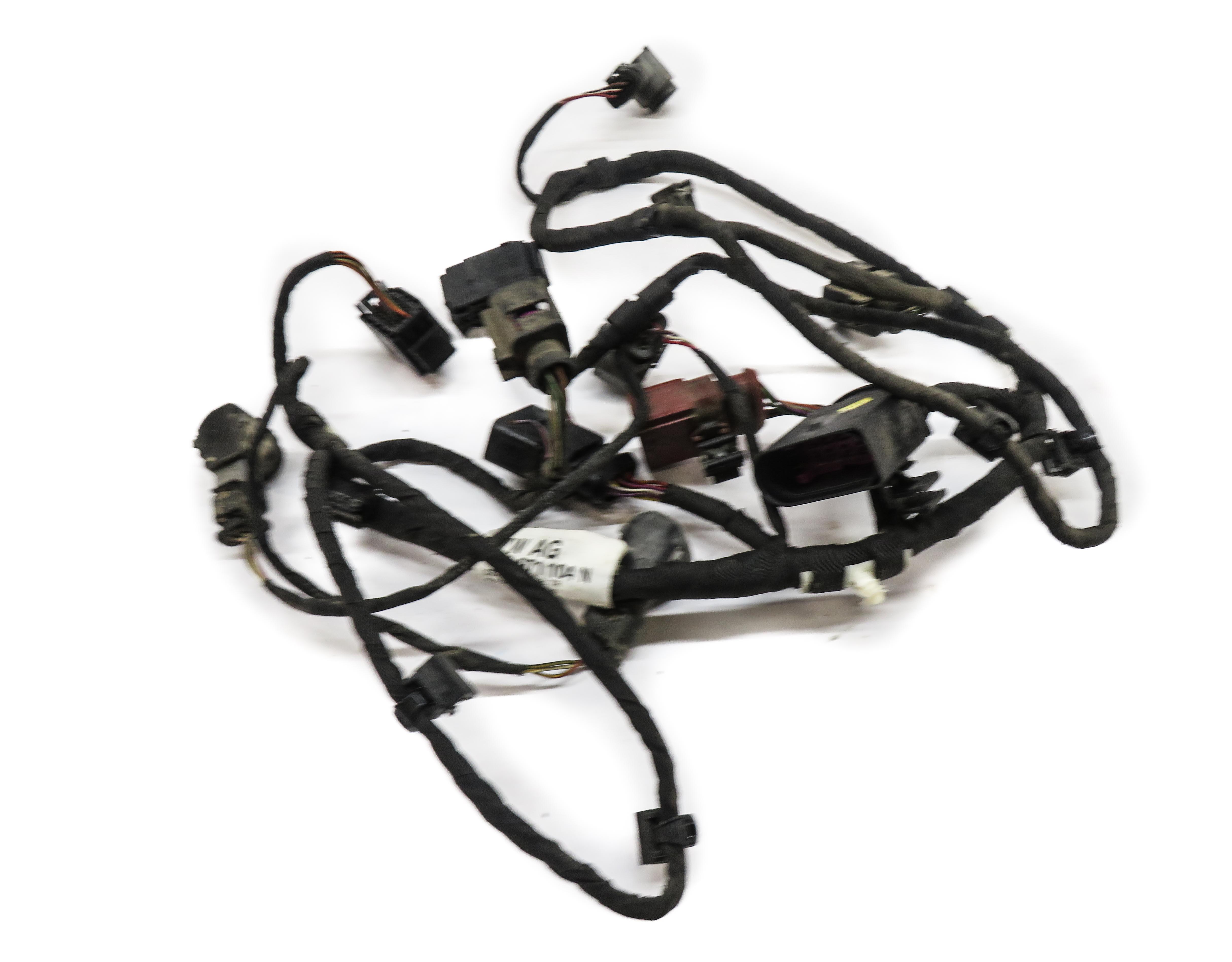 2008 AUDI Q7 (4L) REAR PDC PARK DISTANCE SENSOR SET w/ HARNESS (QUARTZ GRAY) — exact item pictured