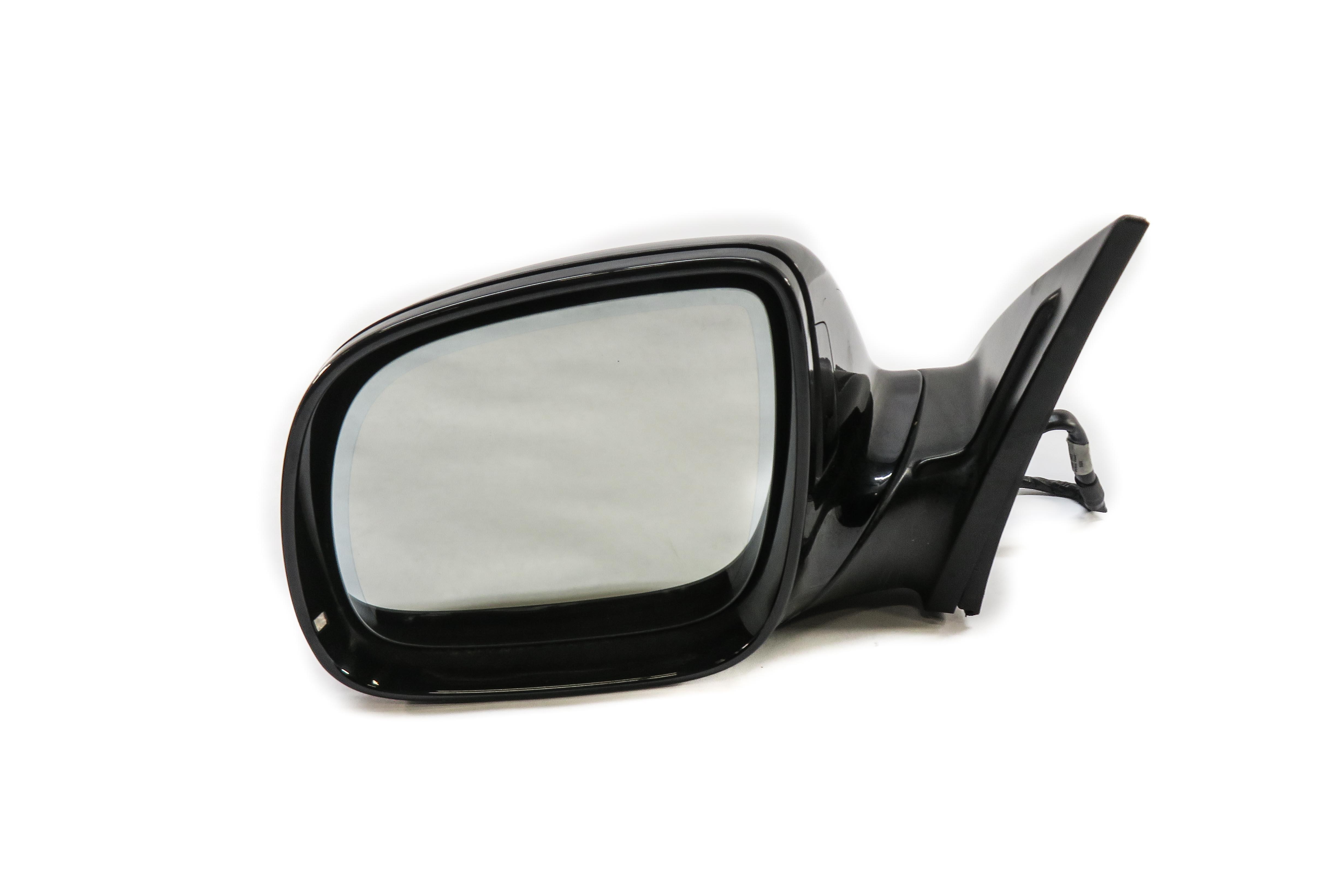 2007-2009 AUDI Q7 (4L) LEFT - HEATED MEMORY BLIND SPOT DOOR MIRROR (BLACK) — exact item pictured