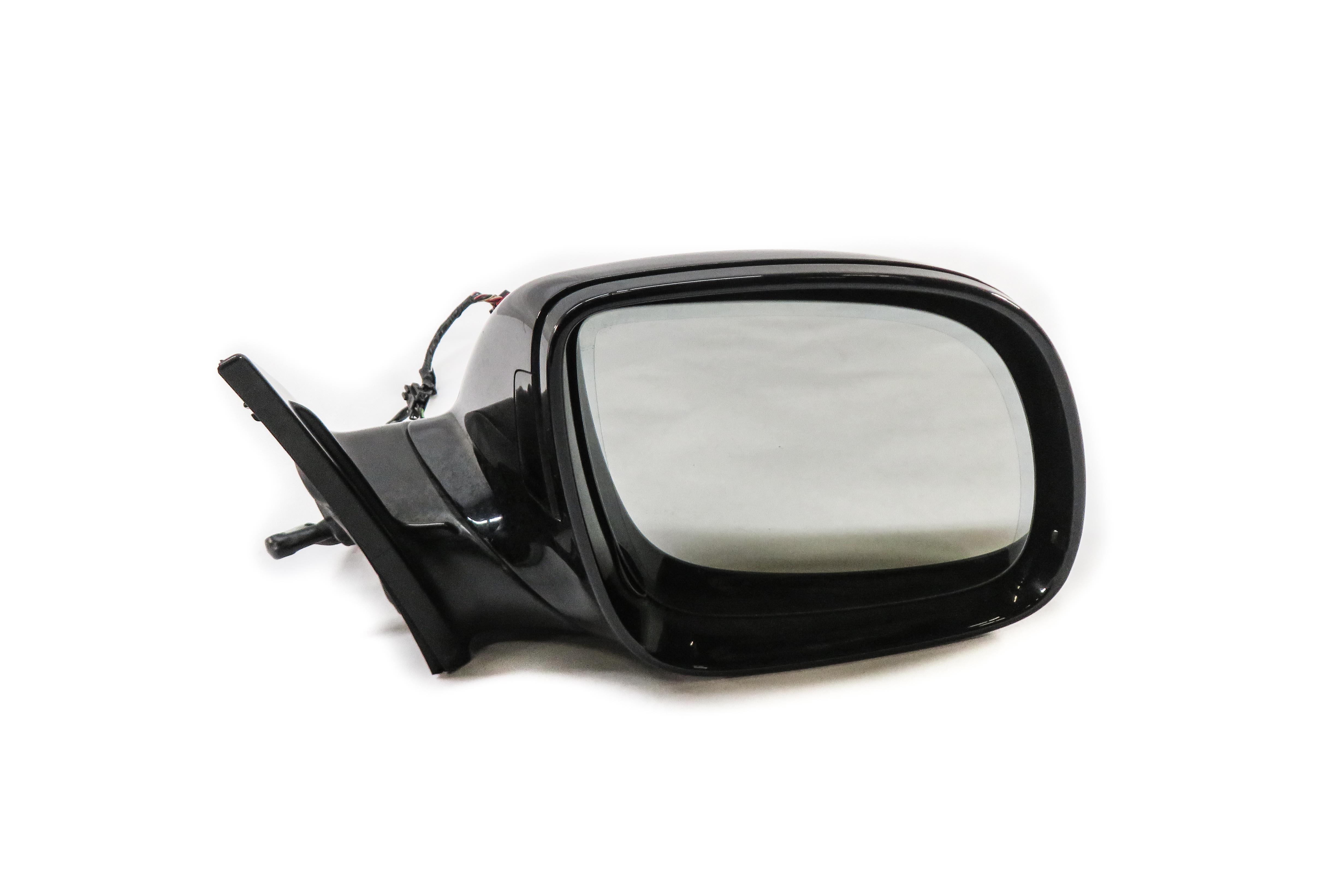 2007-2009 AUDI Q7 (4L) RIGHT - HEATED MEMORY BLIND SPOT DOOR MIRROR (BLACK) — exact item pictured
